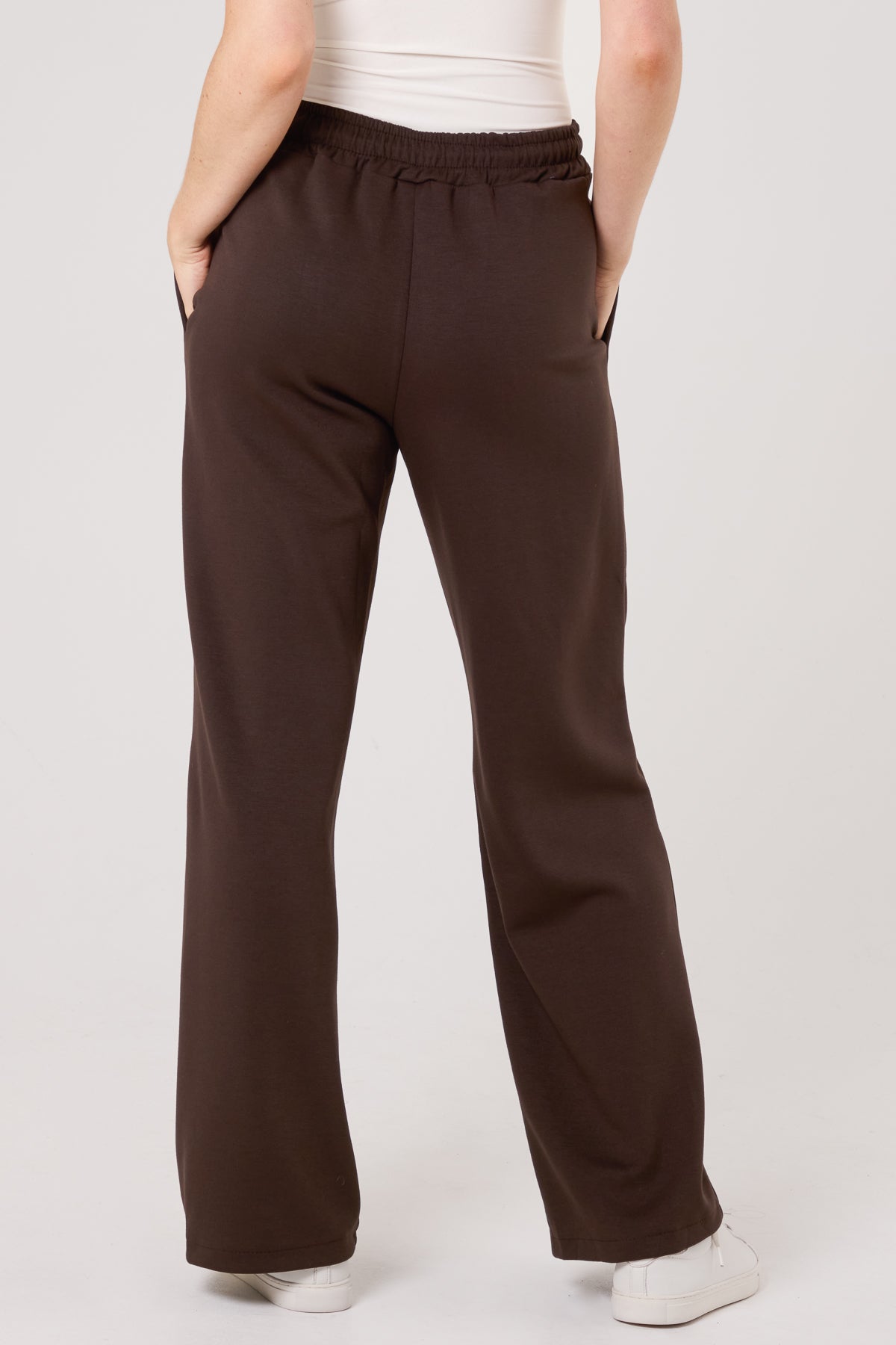 Drawstring Crease-Front Sweat Trousers