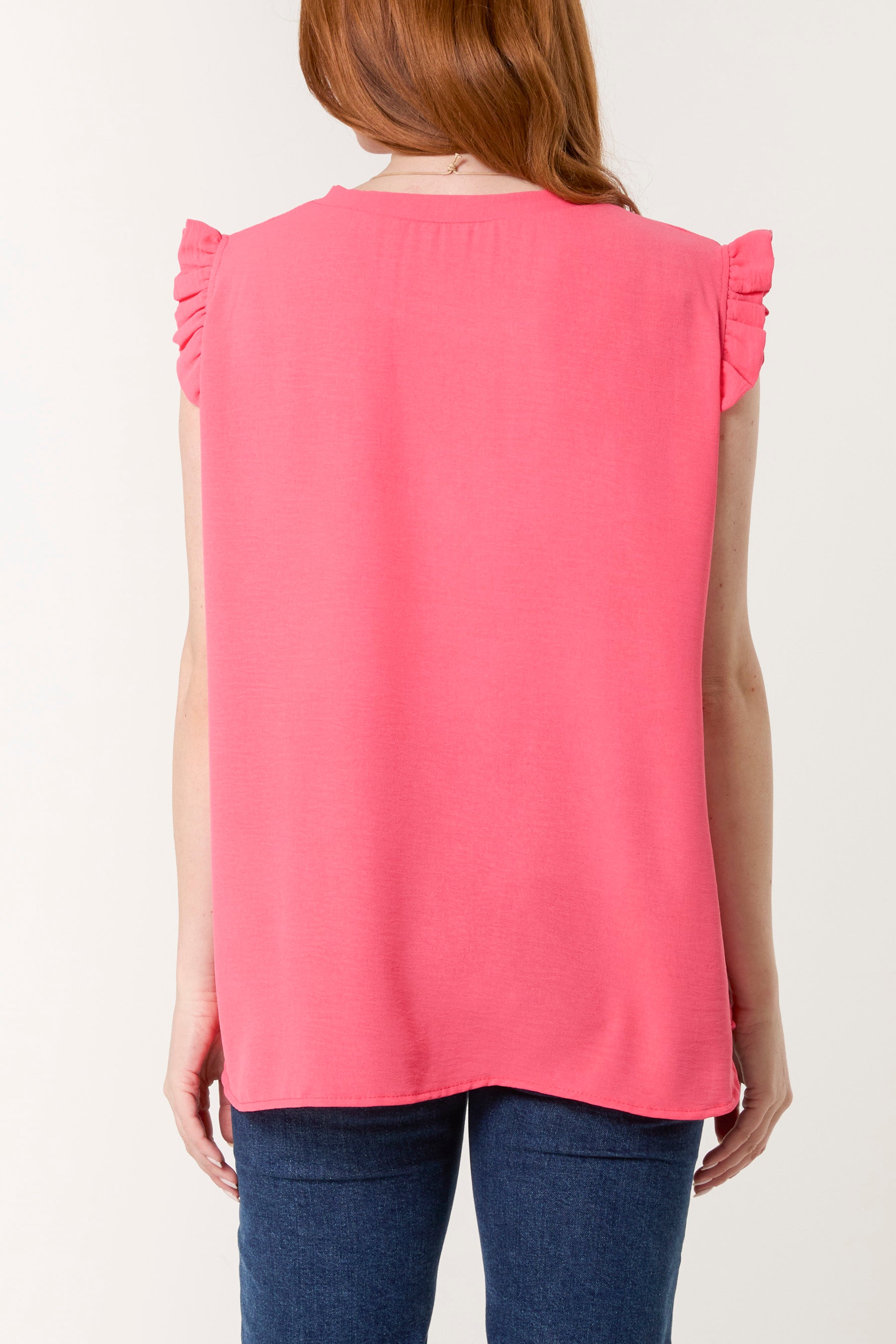 Necklace Frill Sleeve Top