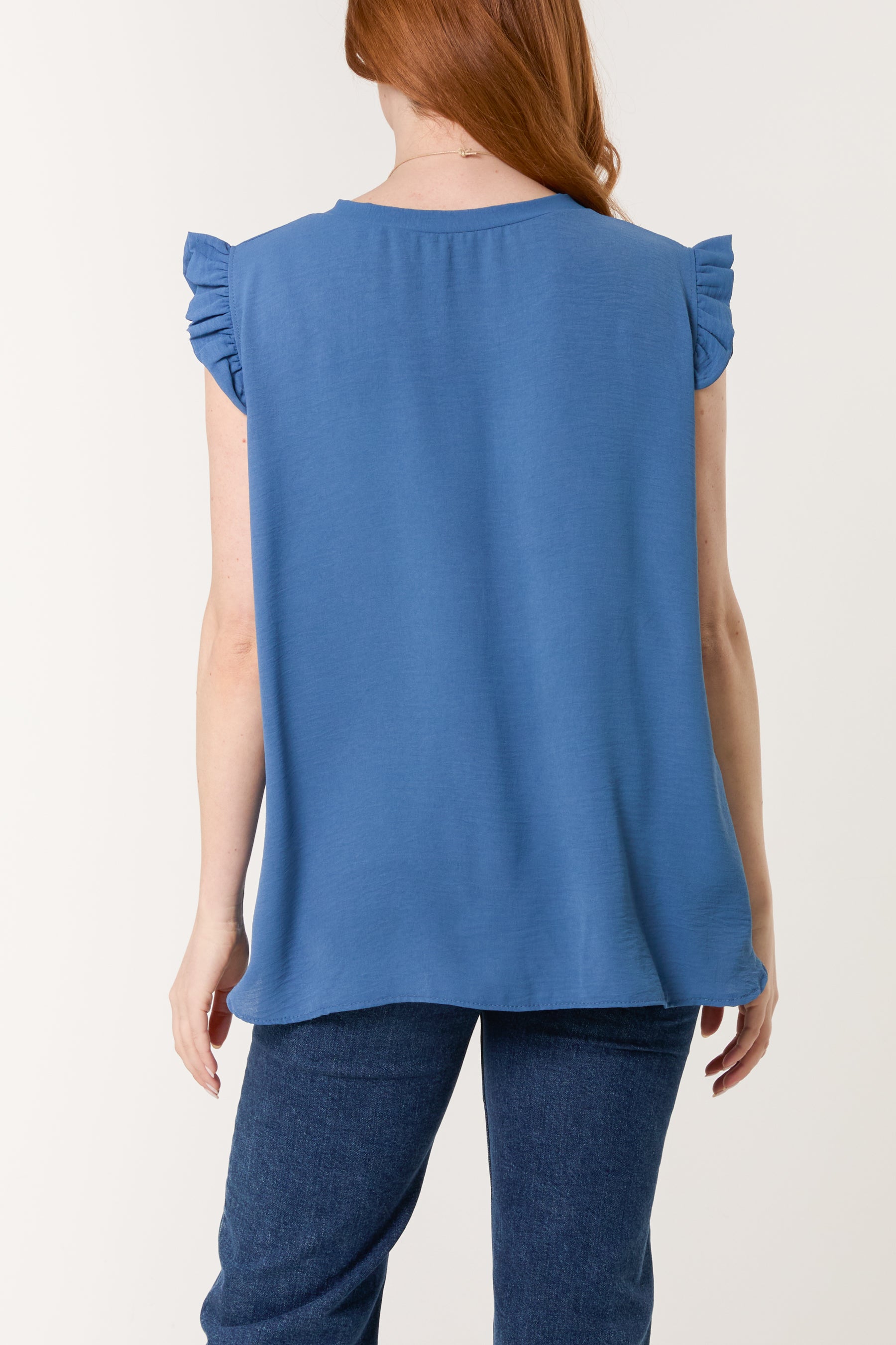 Necklace Frill Sleeve Top