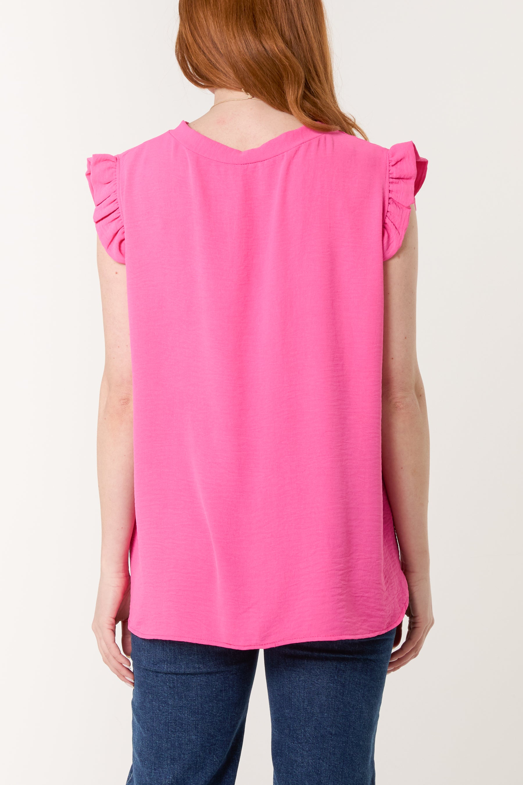 Necklace Frill Sleeve Top