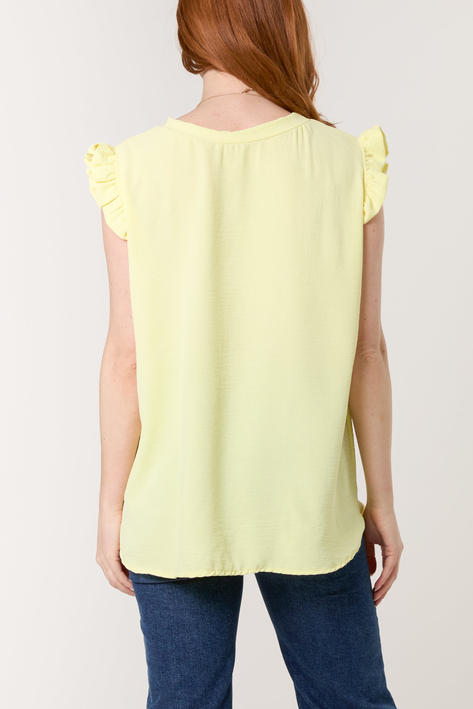 Necklace Frill Sleeve Top