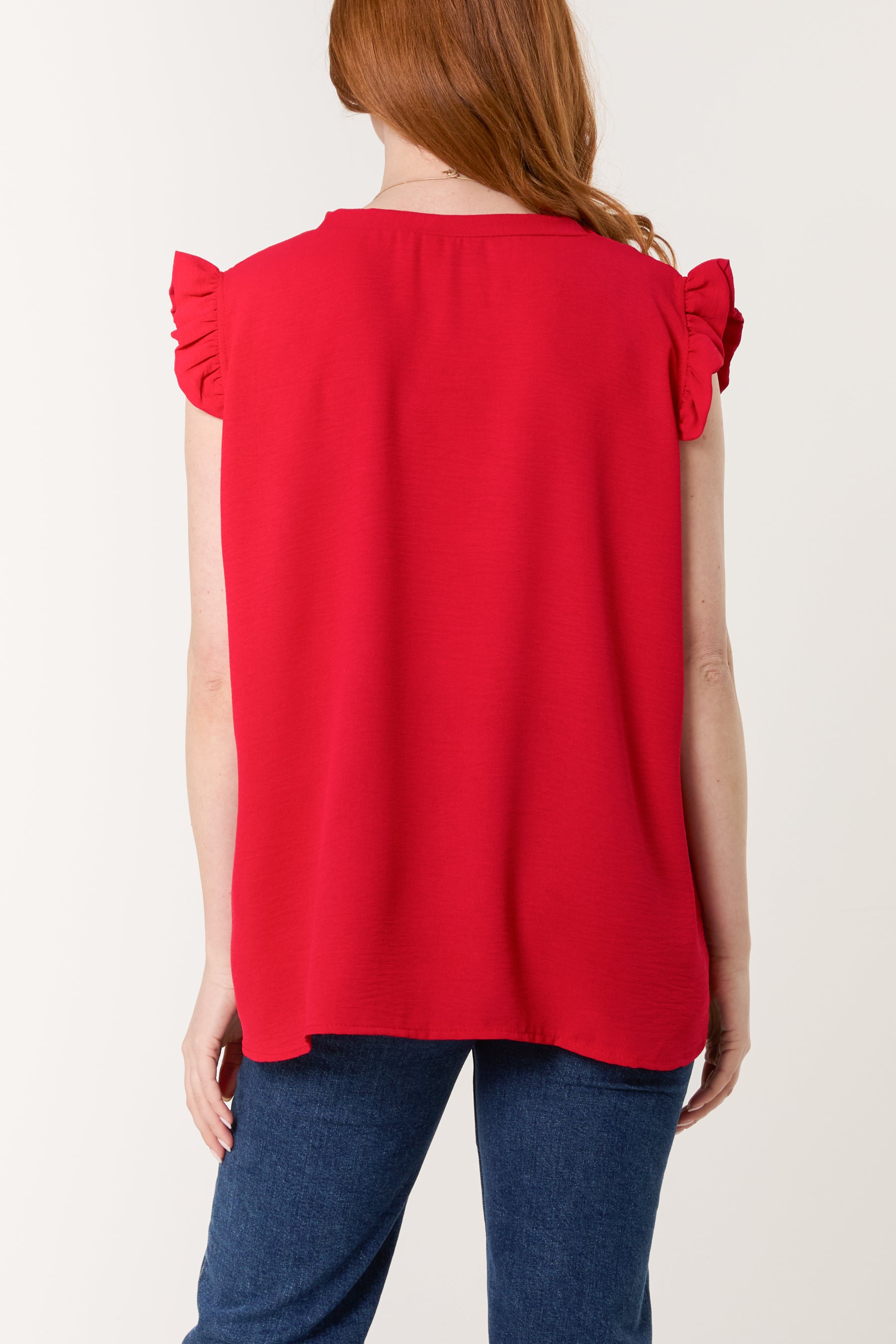 Necklace Frill Sleeve Top