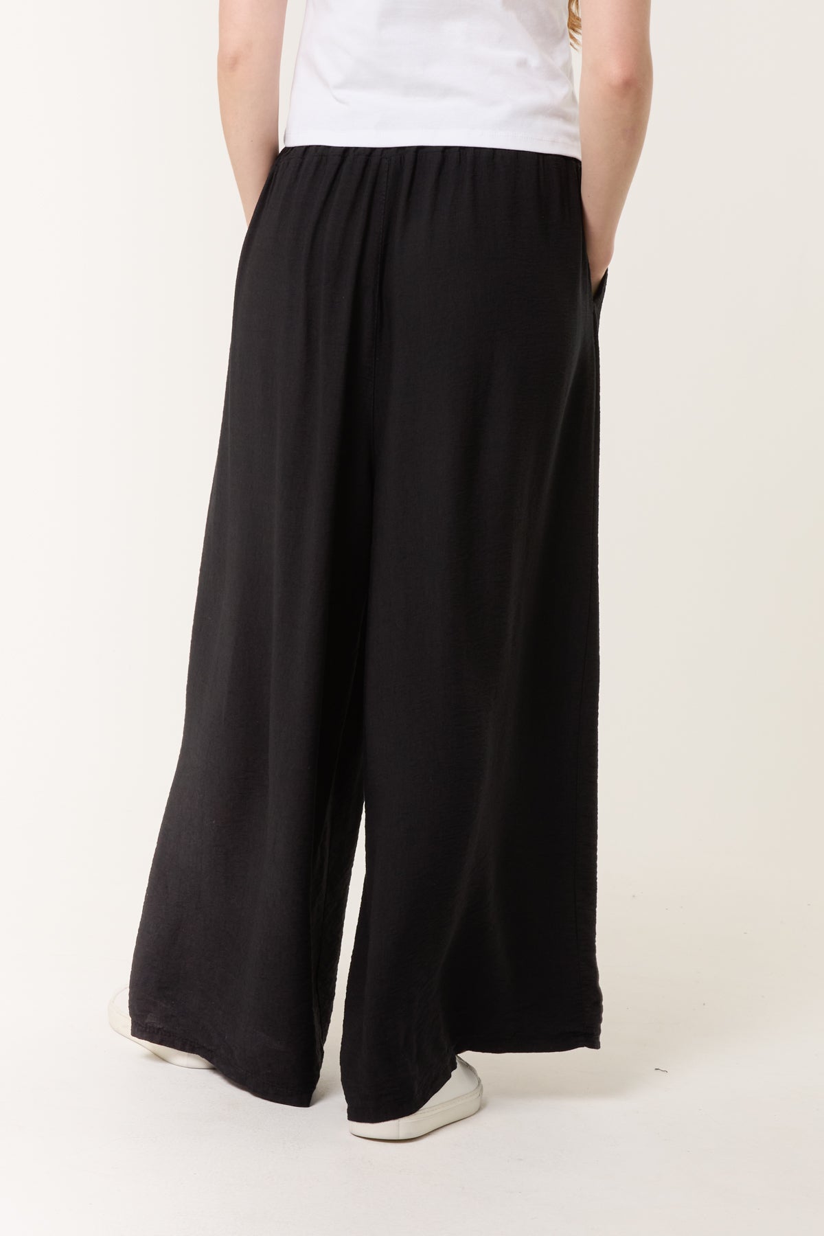 Wide Leg Pockets Palazzo Trousers