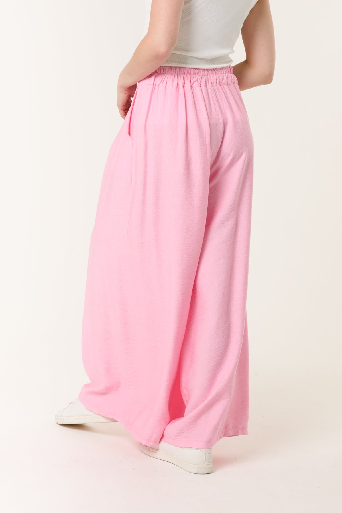Wide Leg Pockets Palazzo Trousers