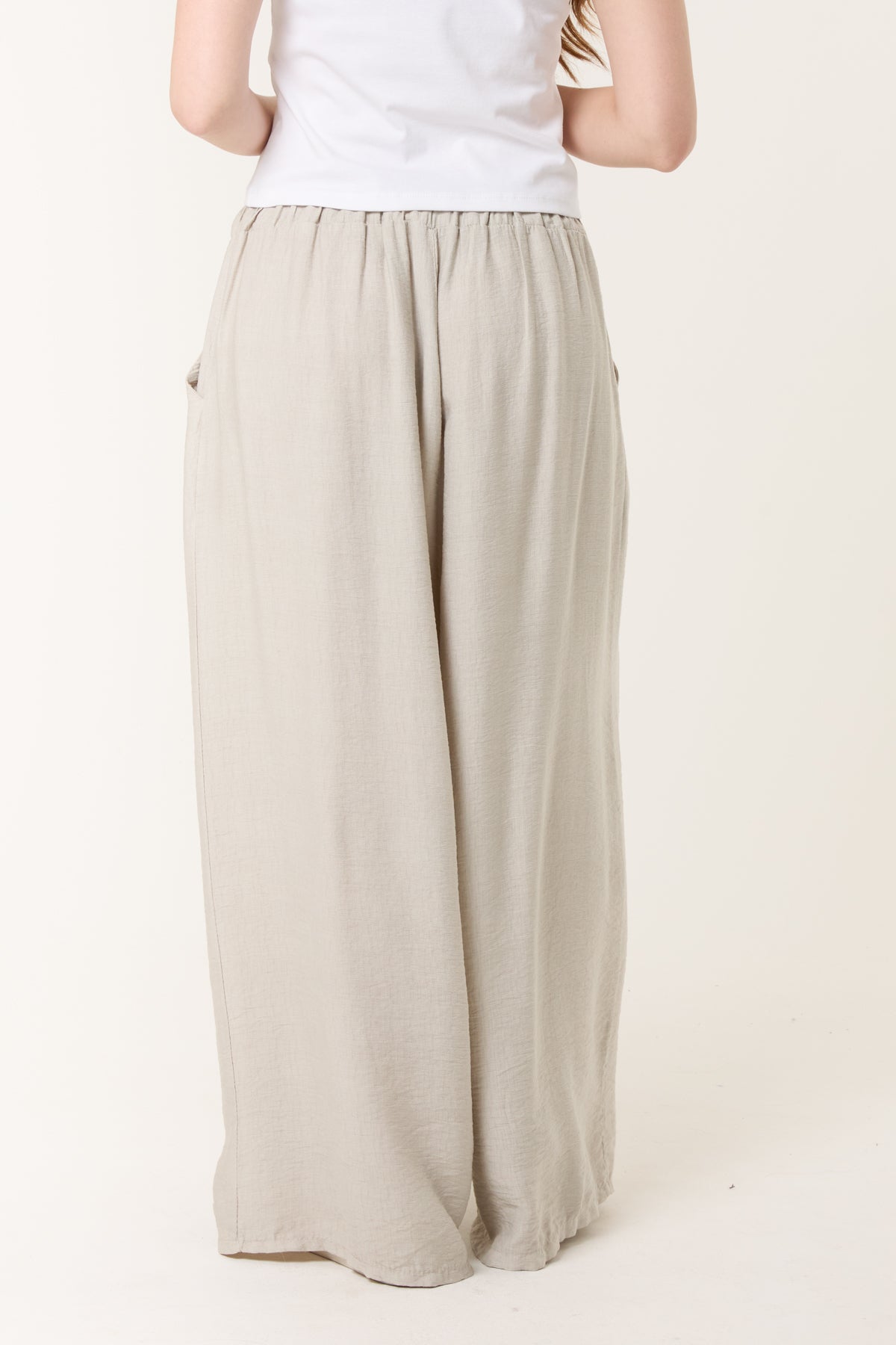 Wide Leg Pockets Palazzo Trousers