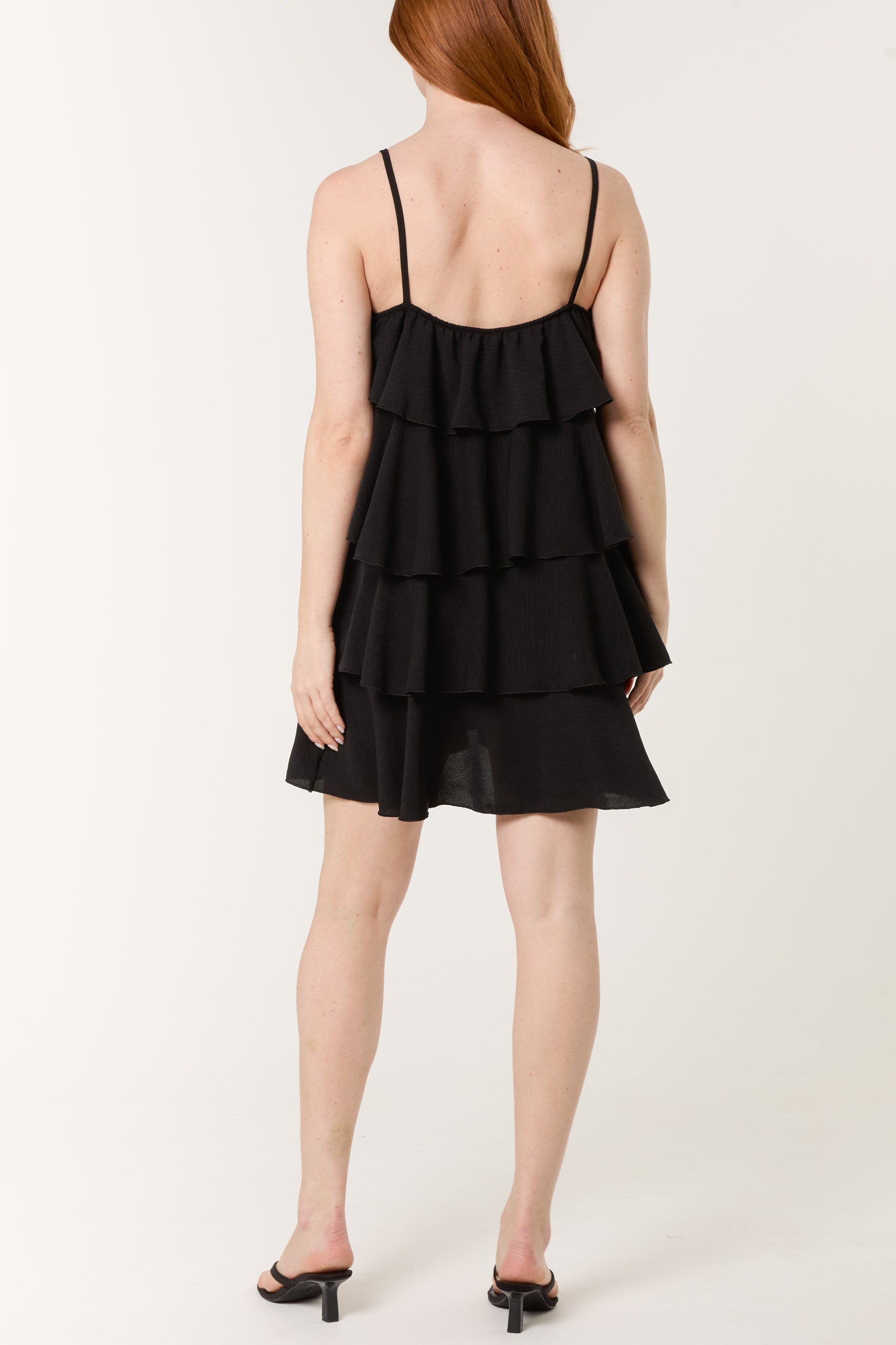 Cami Strap Layered Mini Dress
