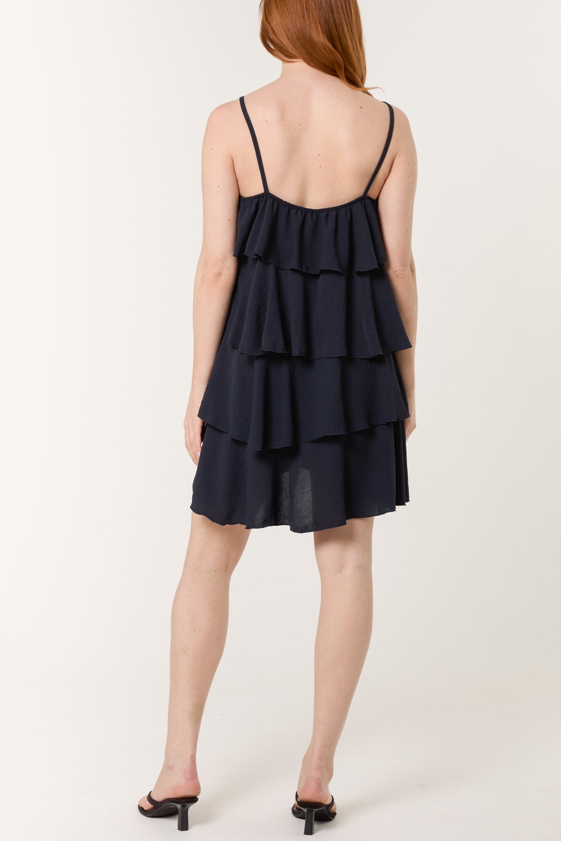 Cami Strap Layered Mini Dress