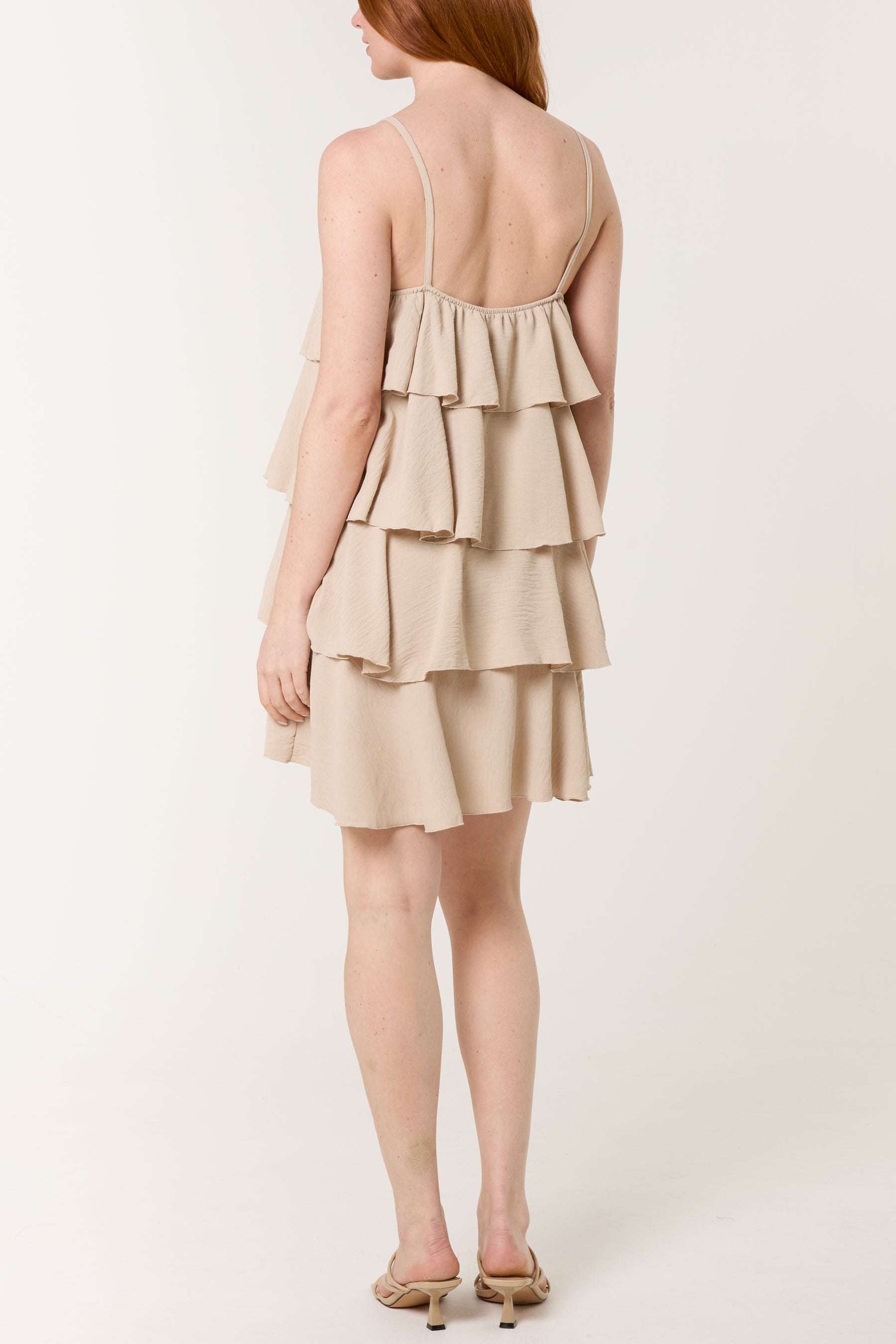 Cami Strap Layered Mini Dress