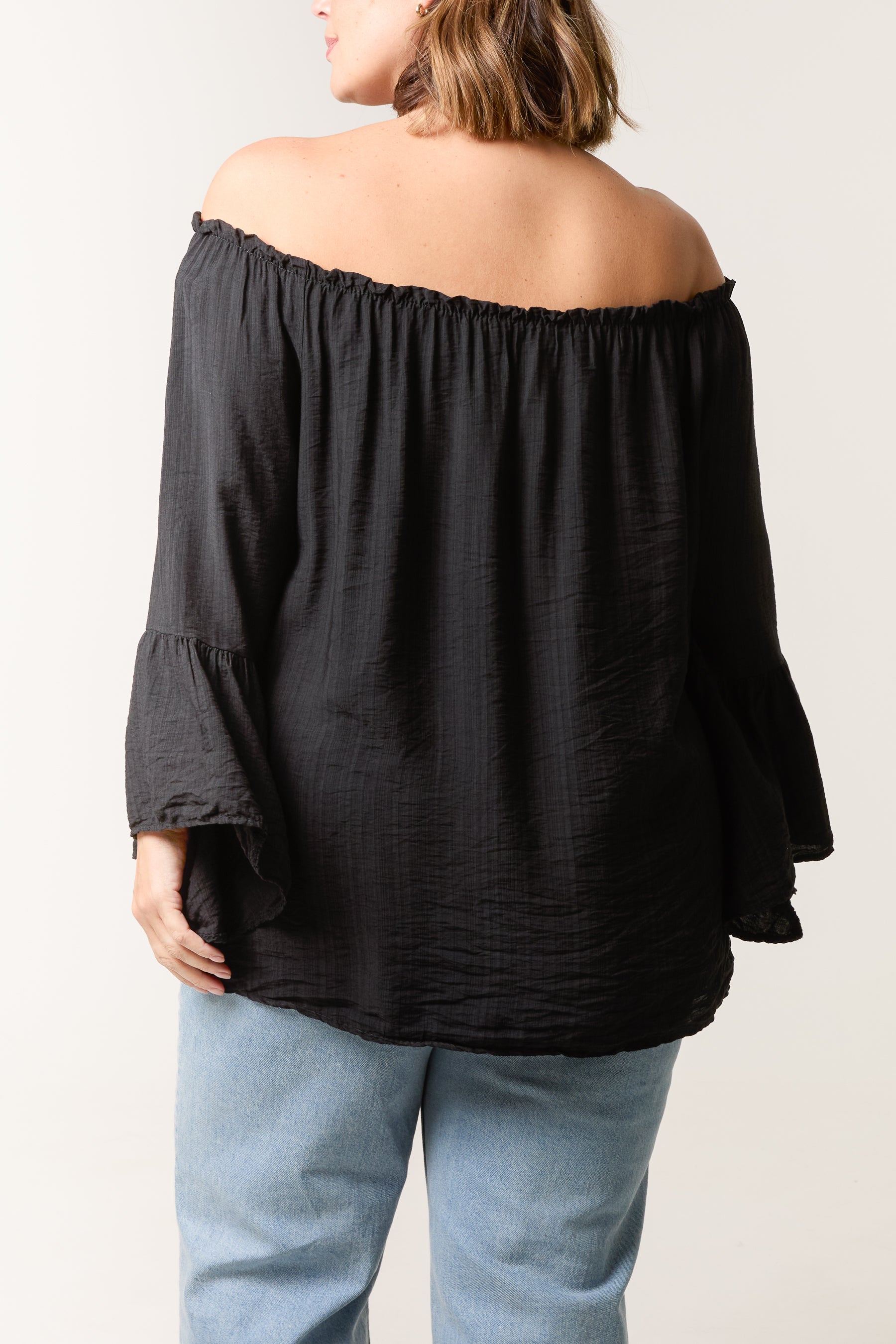 Bell Sleeve Bardot Top