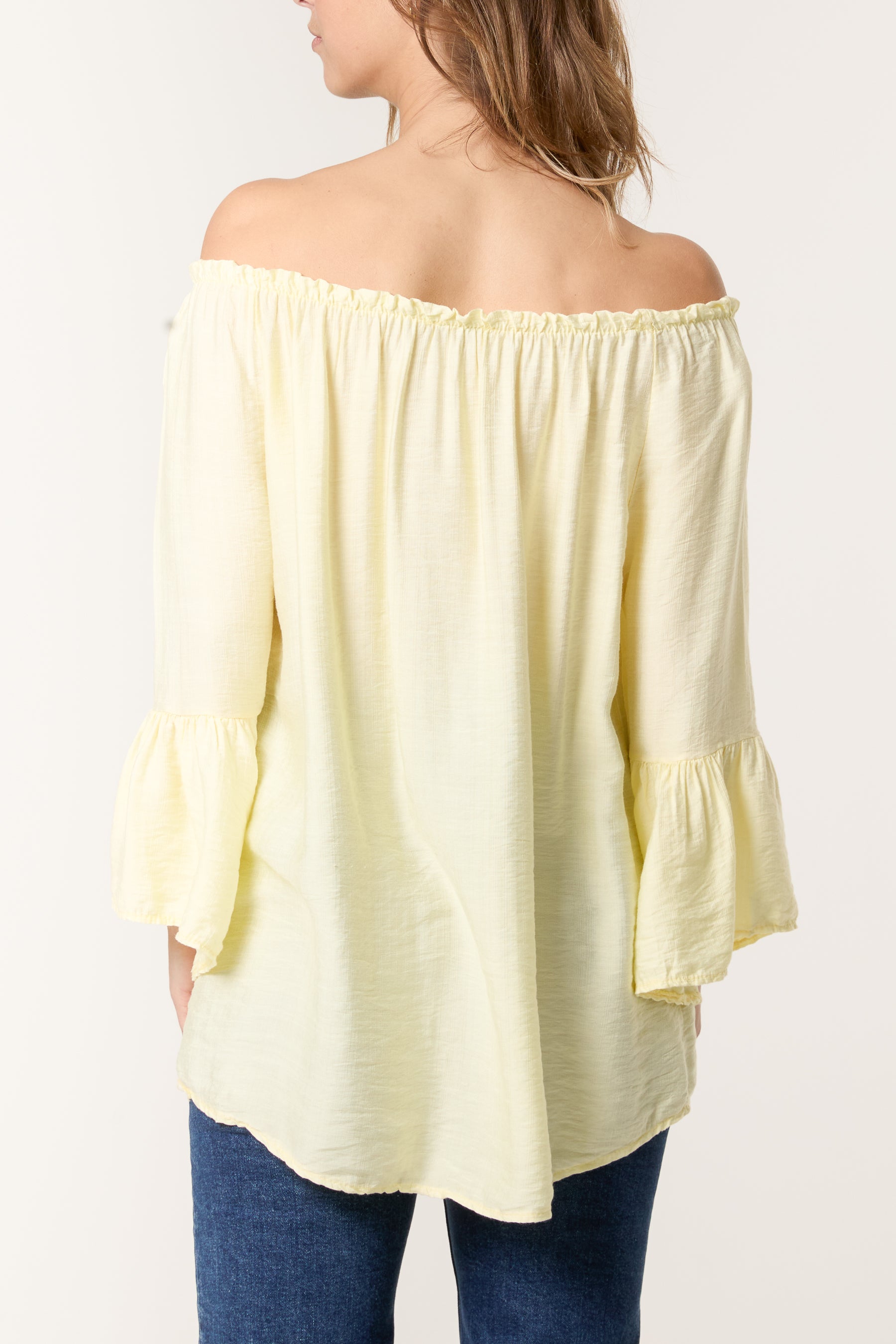 Bell Sleeve Bardot Top