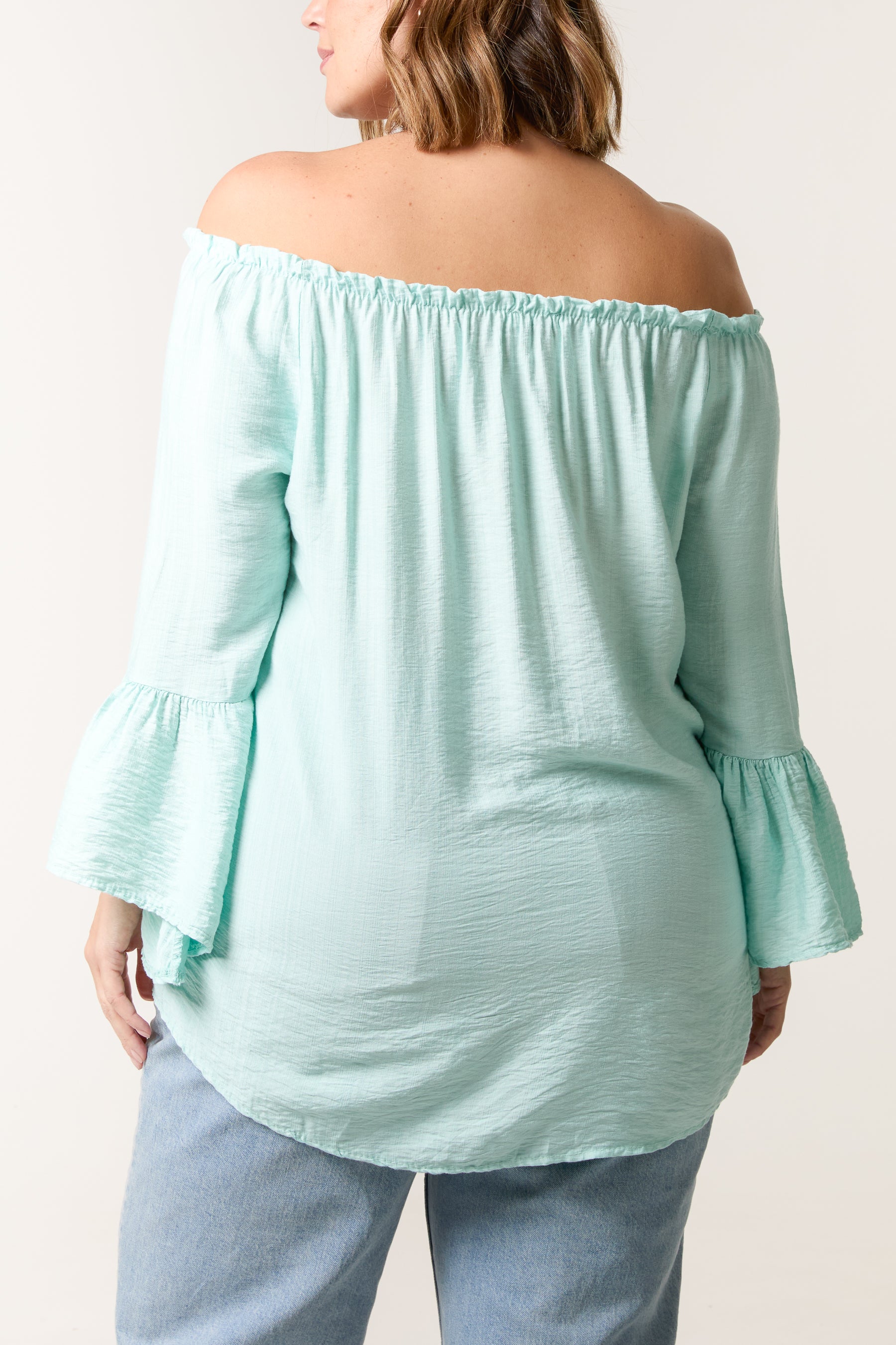 Bell Sleeve Bardot Top
