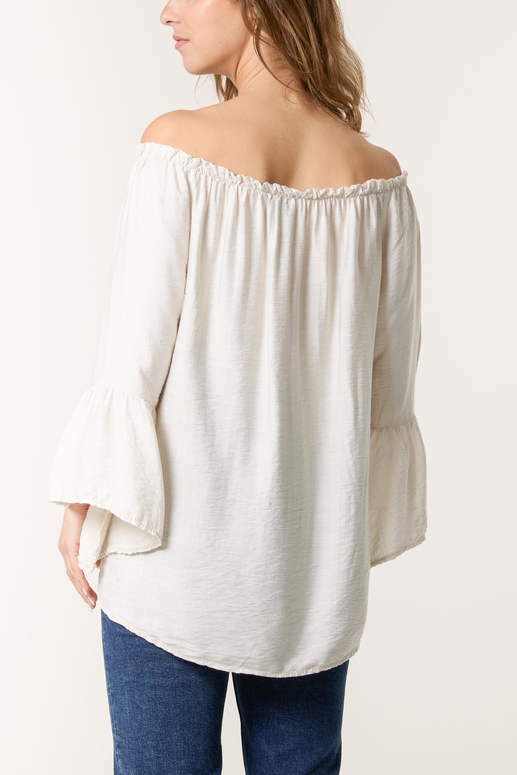 Bell Sleeve Bardot Top