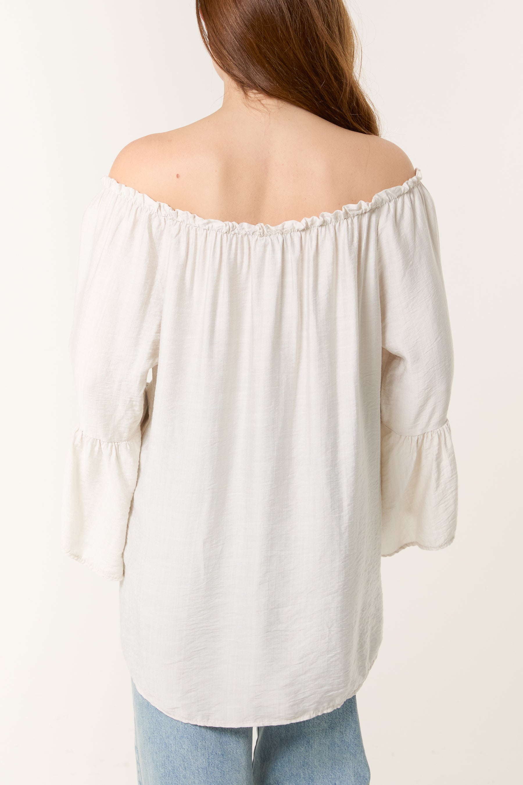Bell Sleeve Bardot Top