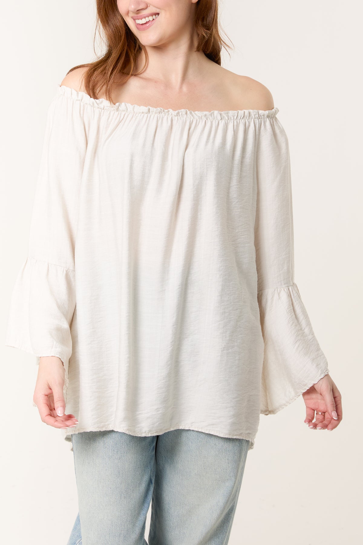 Bell Sleeve Bardot Top