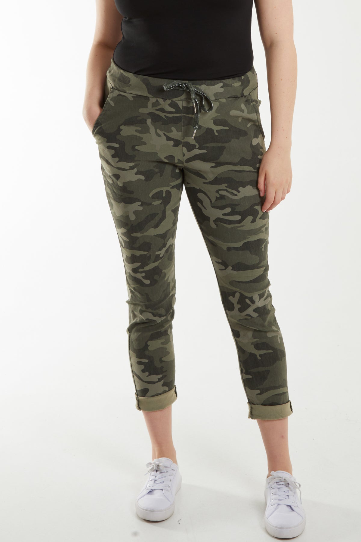 Magic Super Stretch Camouflage Print Trousers