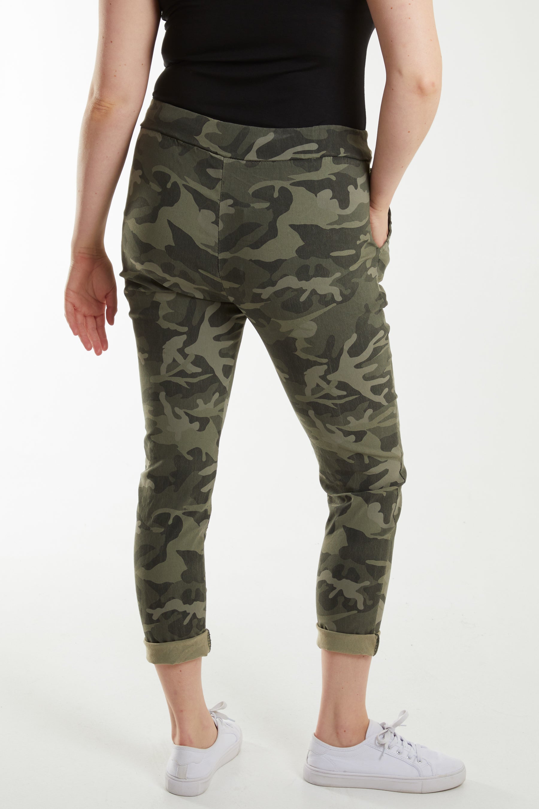 Magic Super Stretch Camouflage Print Trousers