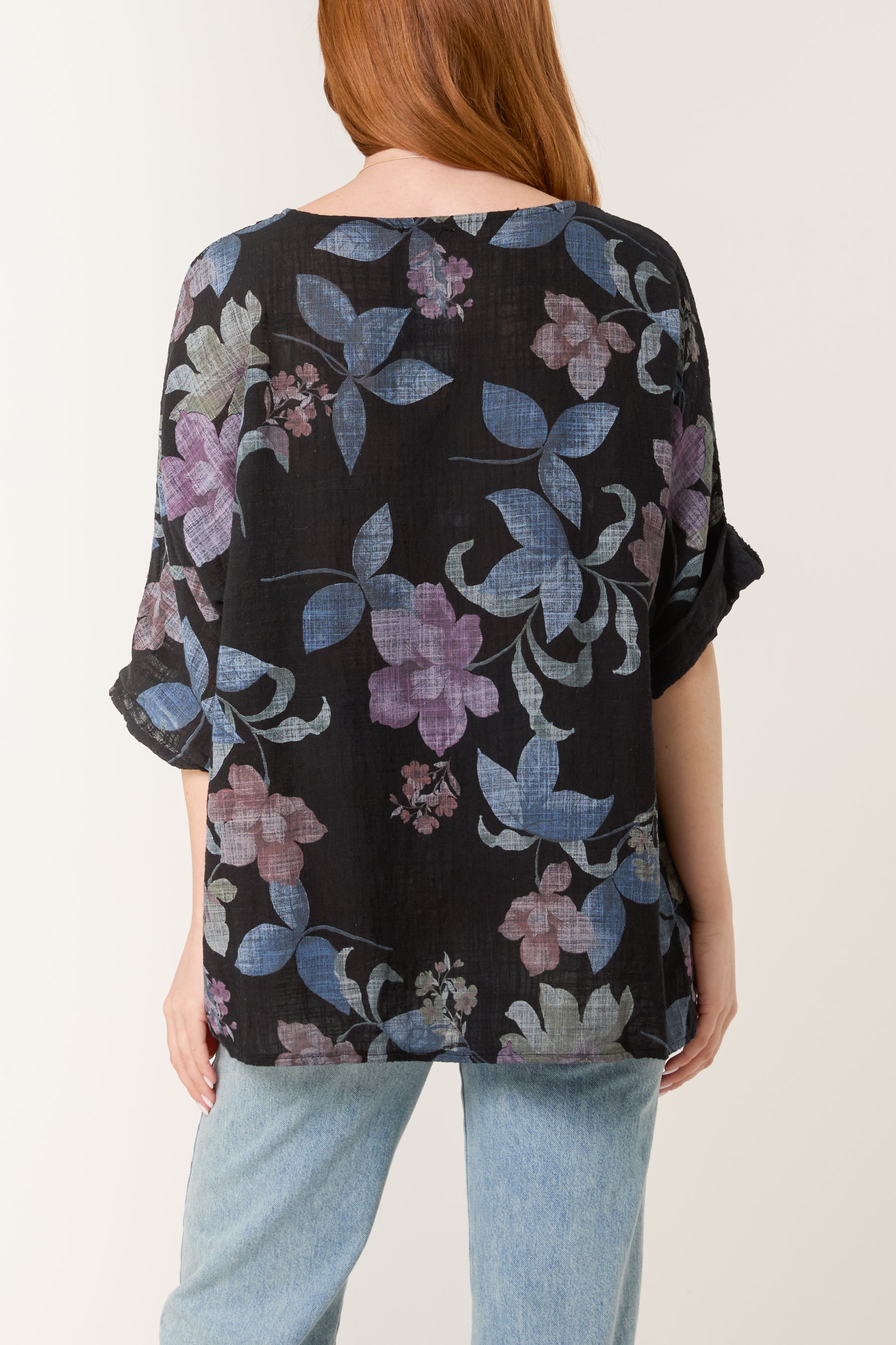Multicolour Floral Pure Cotton Top