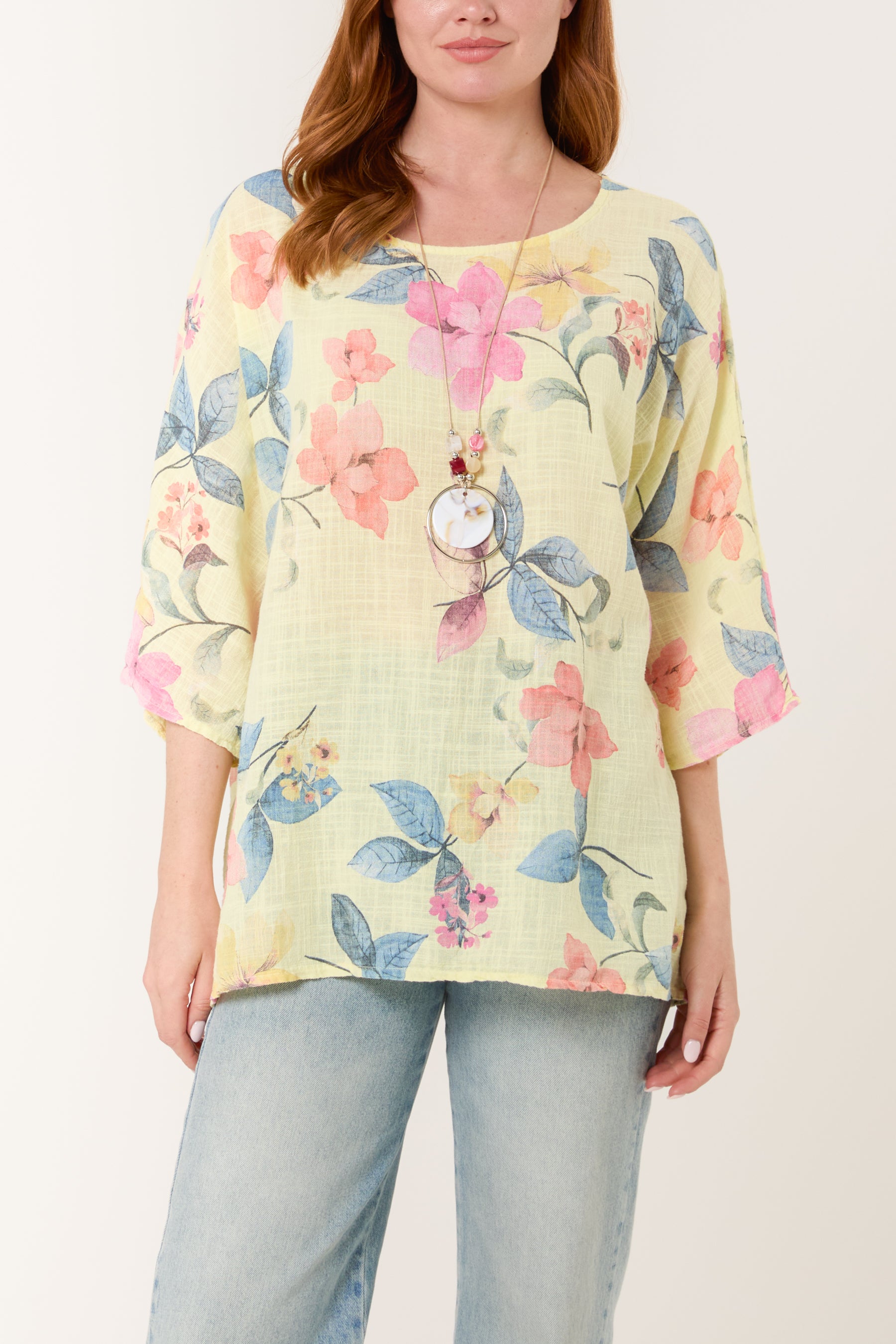 Multicolour Floral Pure Cotton Top