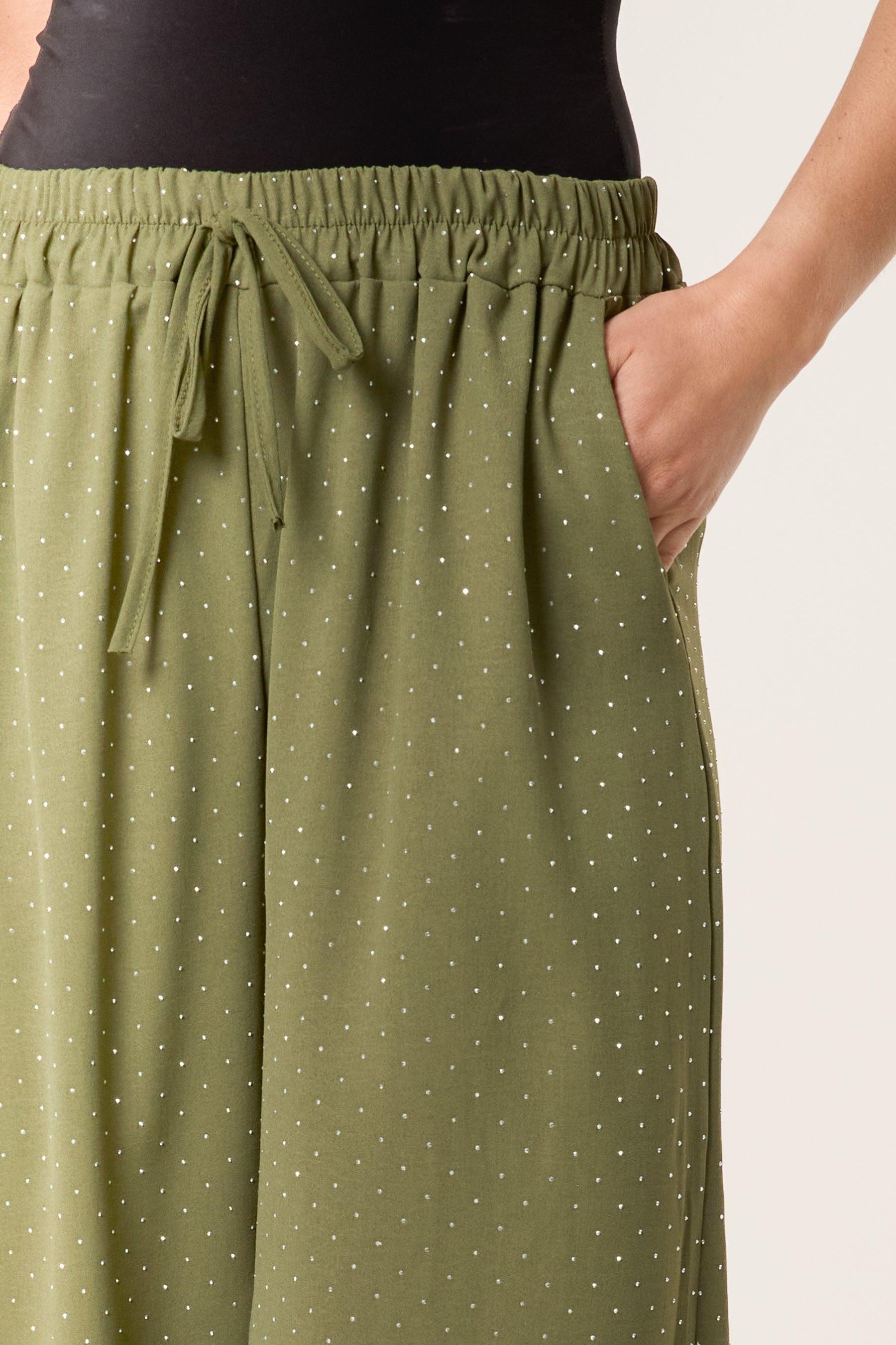 Diamante Wide Leg Trousers
