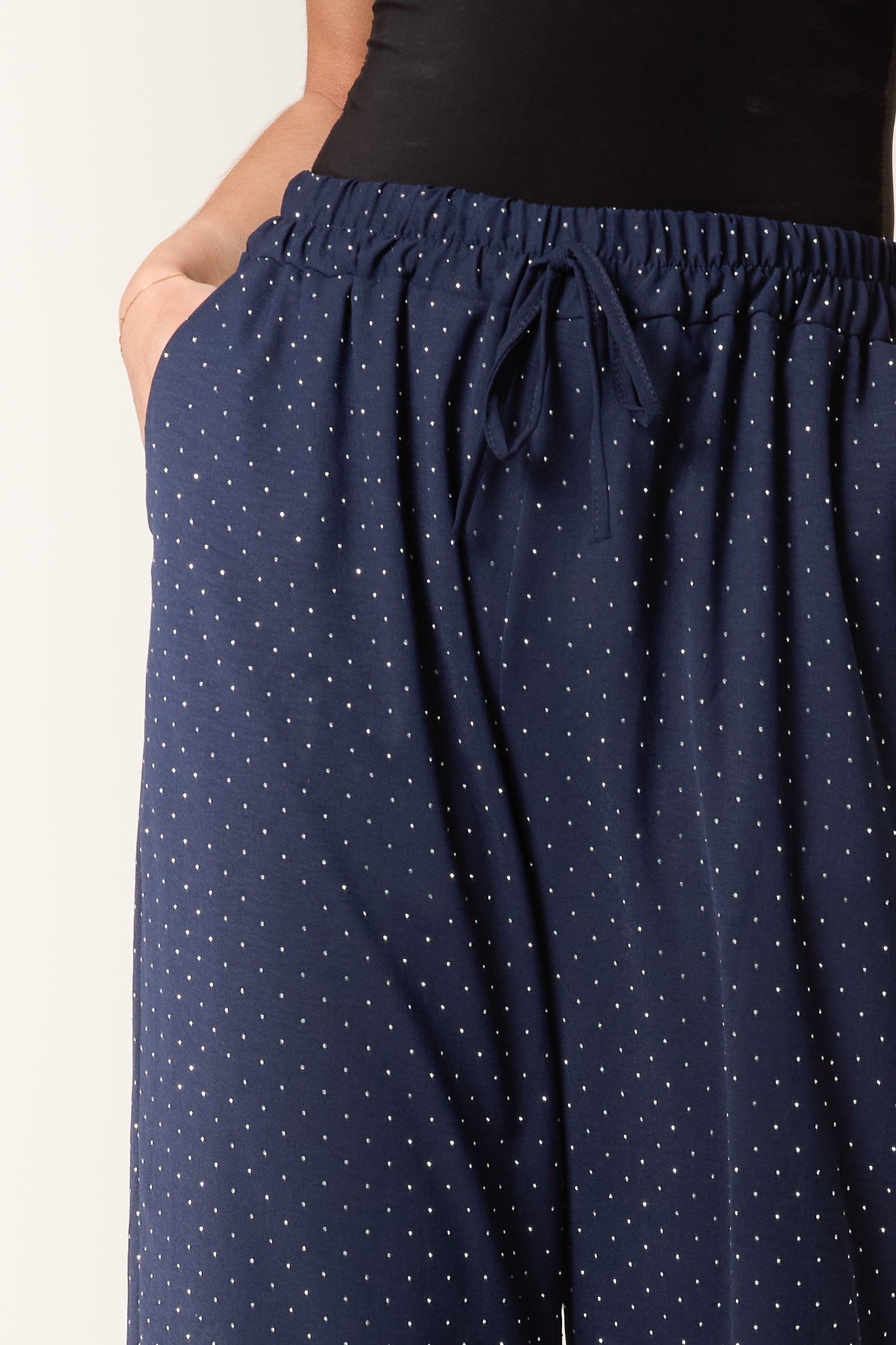Diamante Wide Leg Trousers