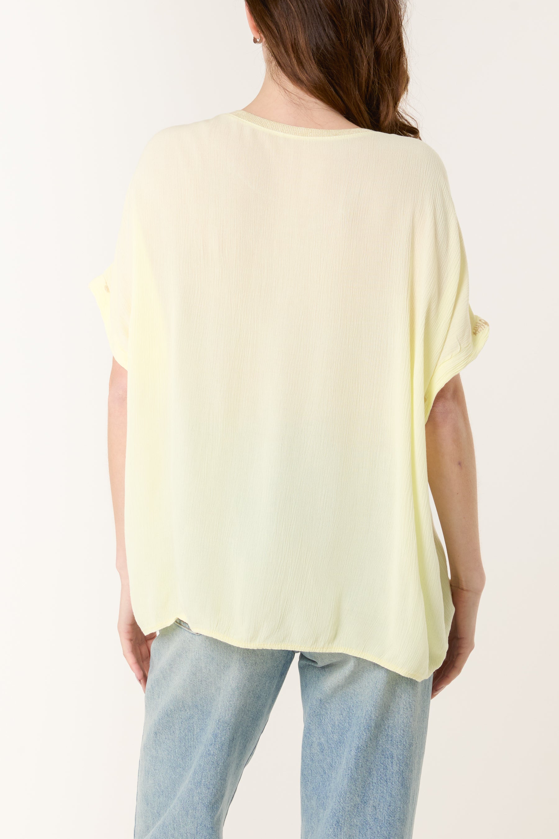 Fish Embroidery Short Sleeve Blouse