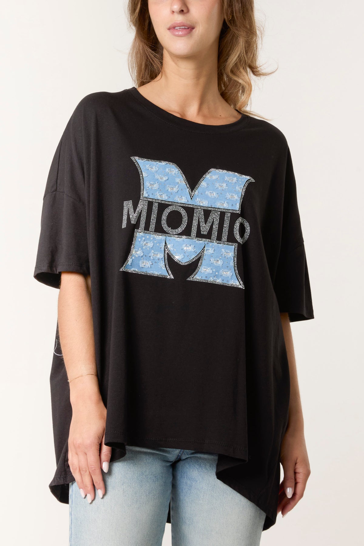 Denim "M" Boxy T-Shirt