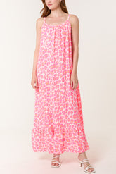 Animal Print Cami Maxi Dress