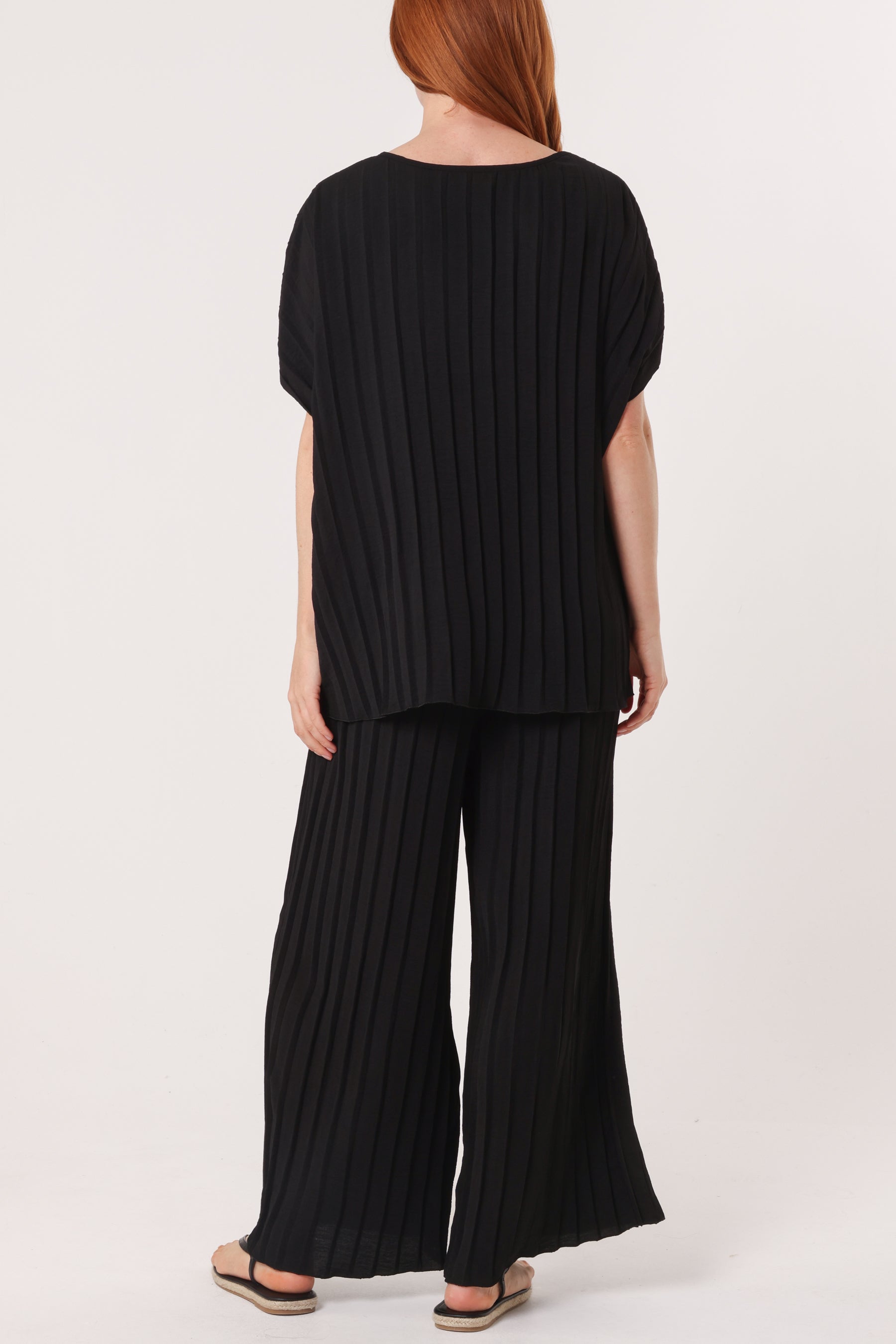Pleated Blouse & Trouser Co-ord