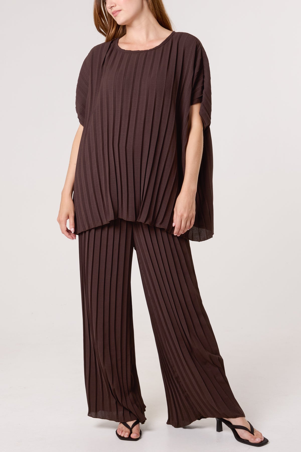 Pleated Blouse & Trouser Co-ord