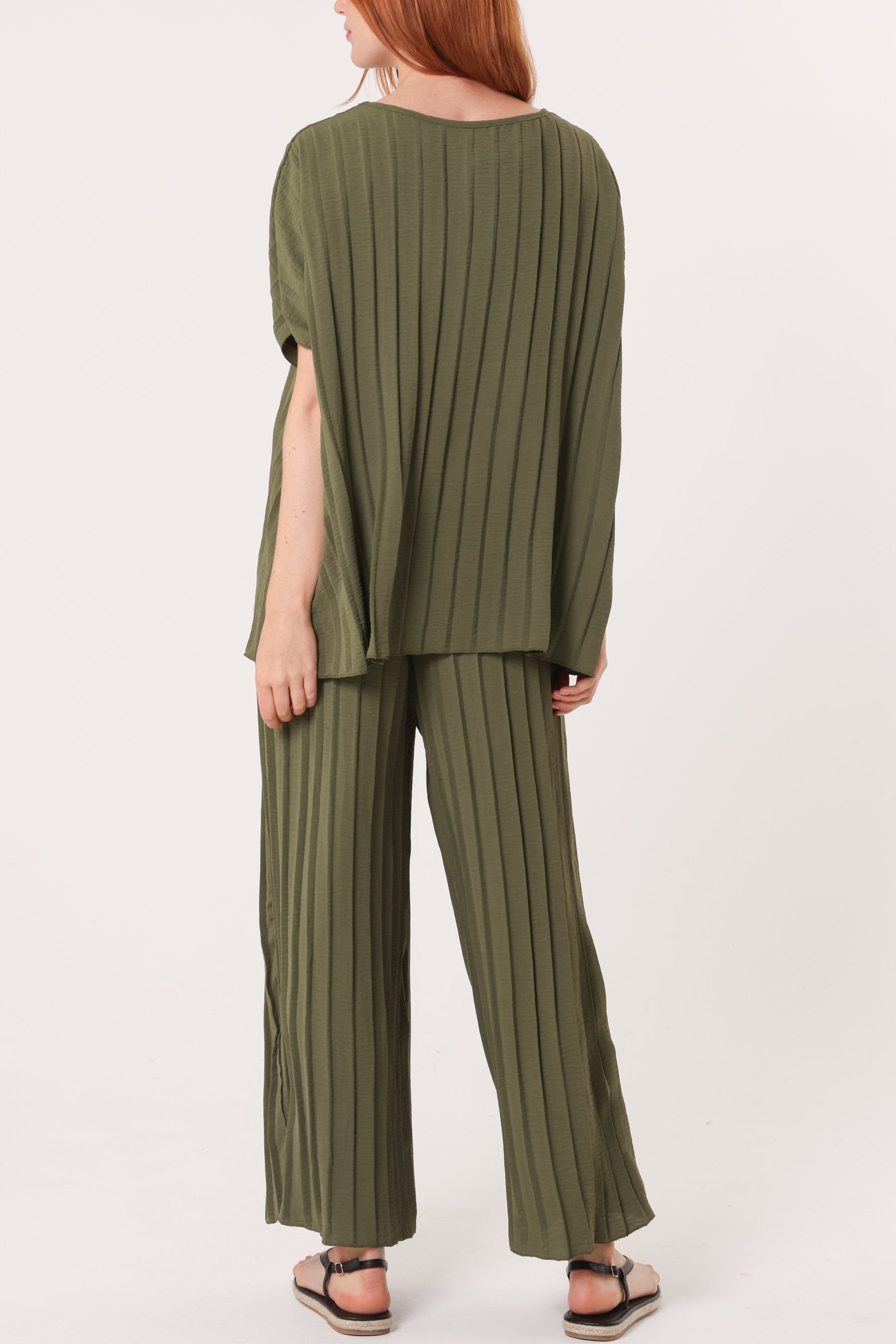 Pleated Blouse & Trouser Co-ord
