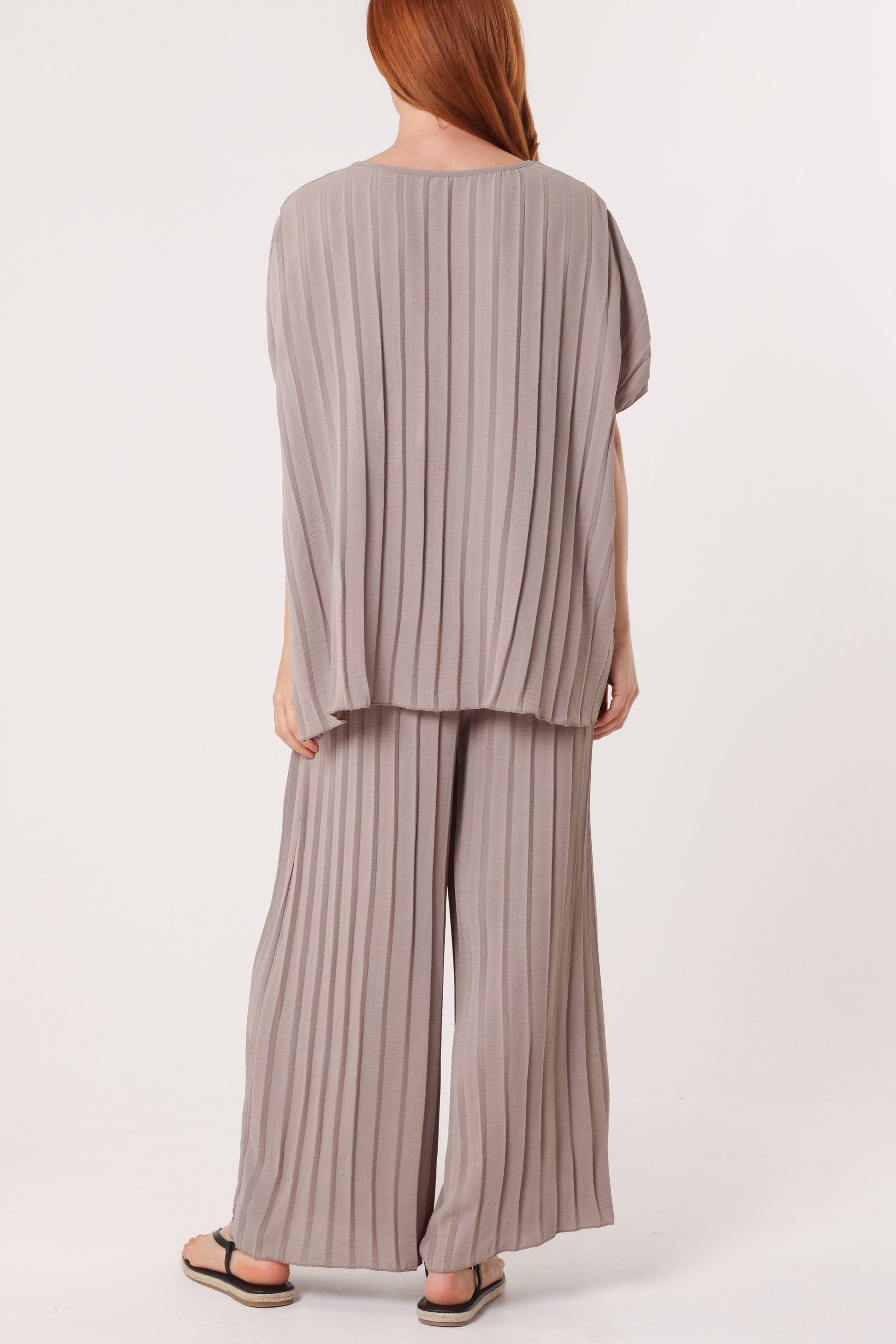Pleated Blouse & Trouser Co-ord