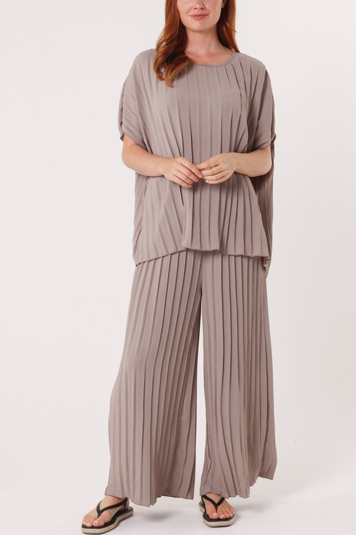 Pleated Blouse & Trouser Co-ord