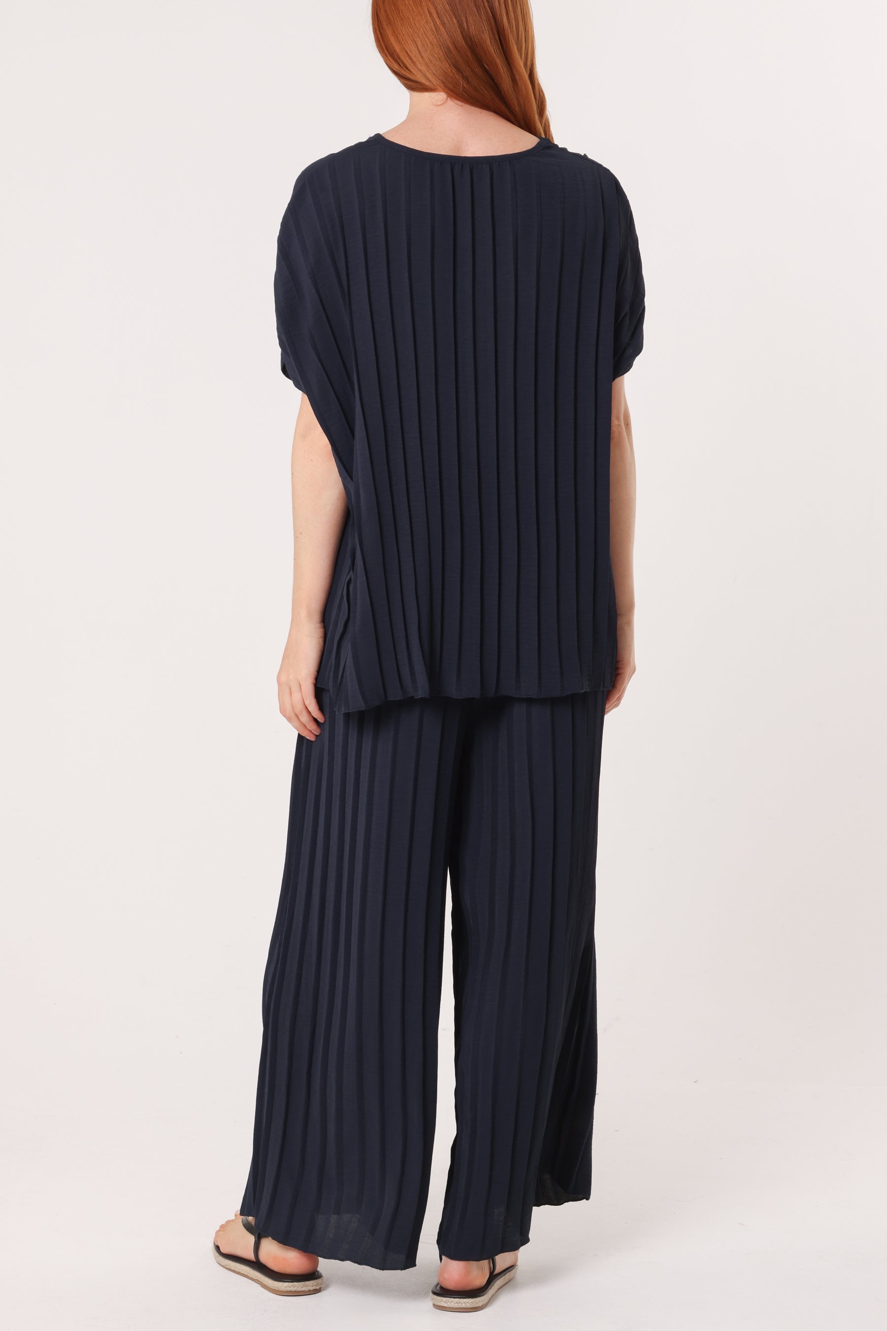 Pleated Blouse & Trouser Co-ord