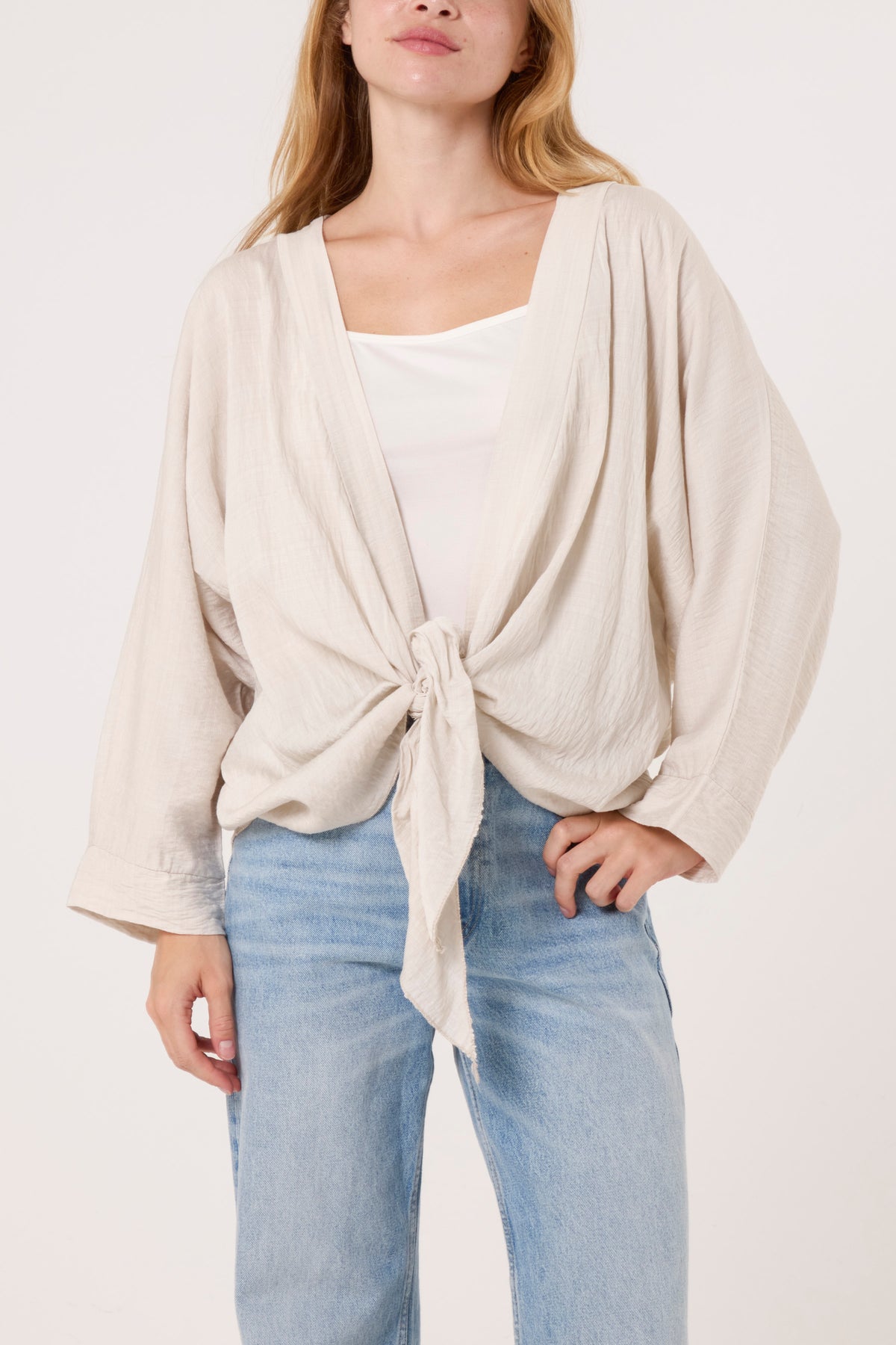 Tied Front Light Kimono