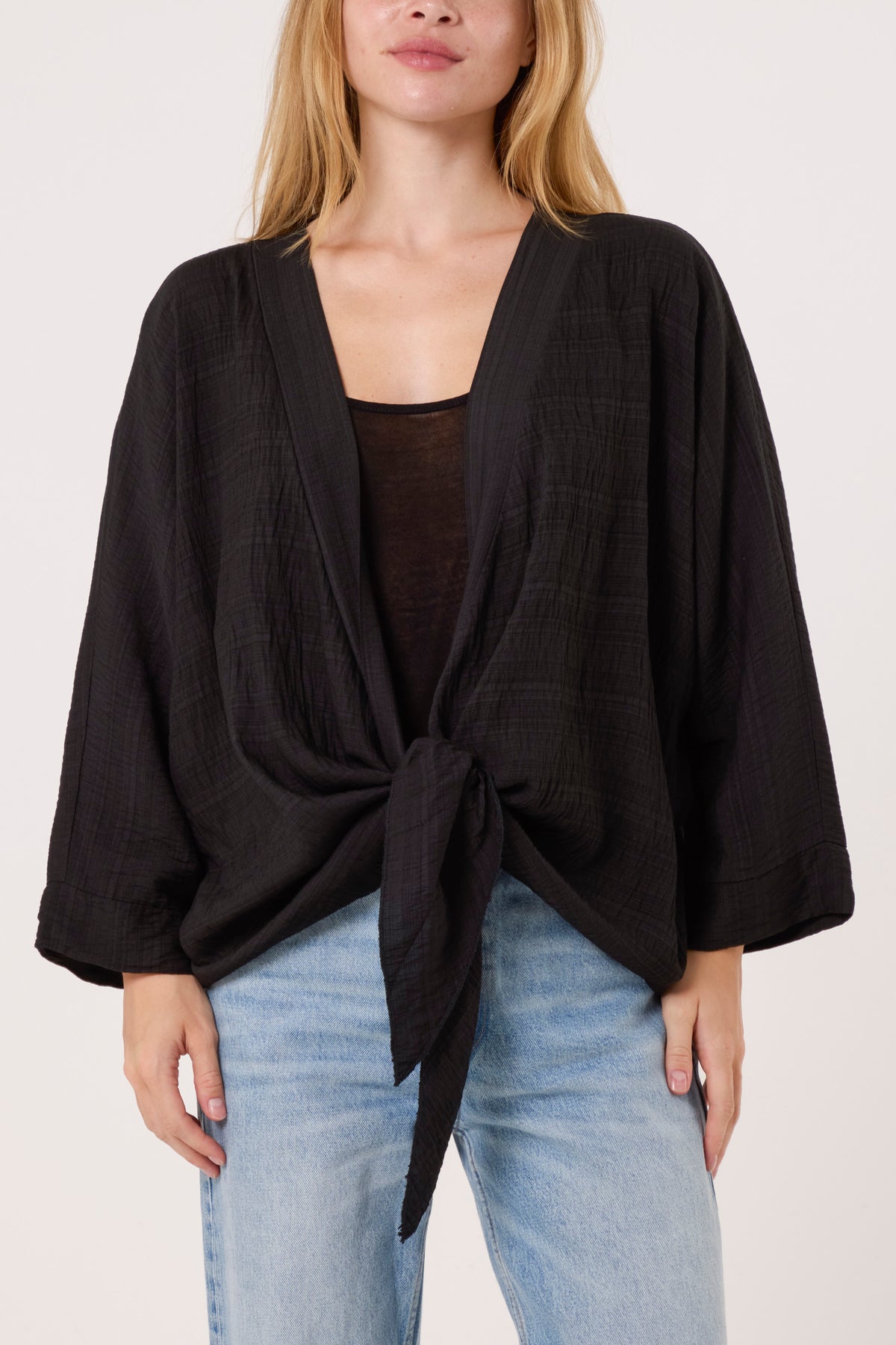 Tied Front Light Kimono
