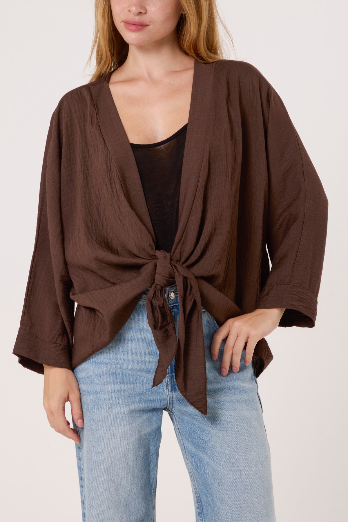 Tied Front Light Kimono