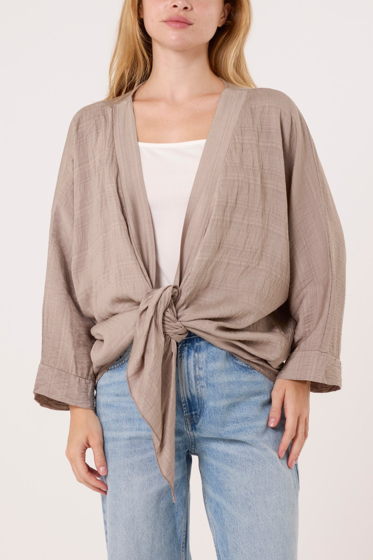 Tied Front Light Kimono