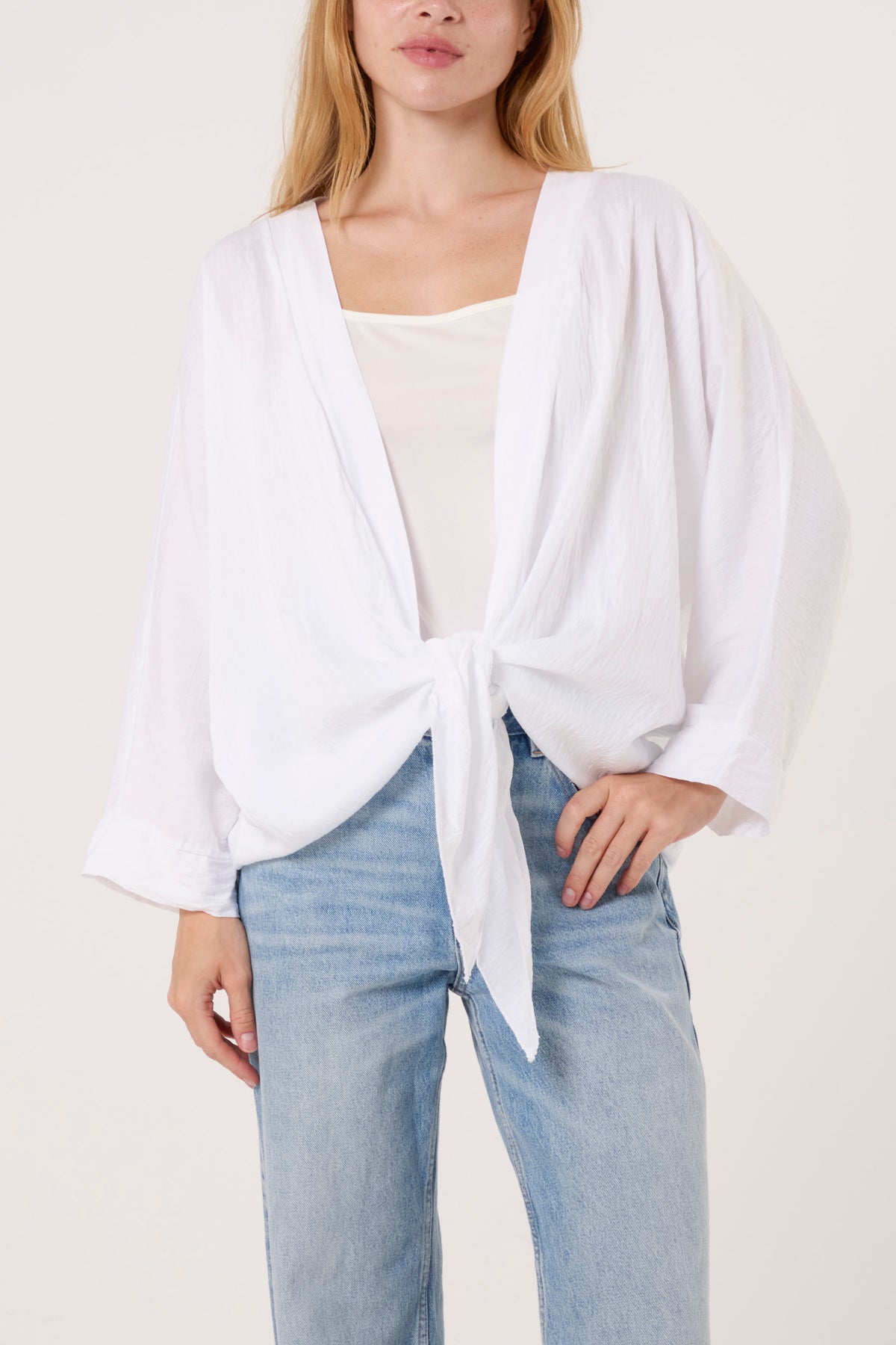 Tied Front Light Kimono