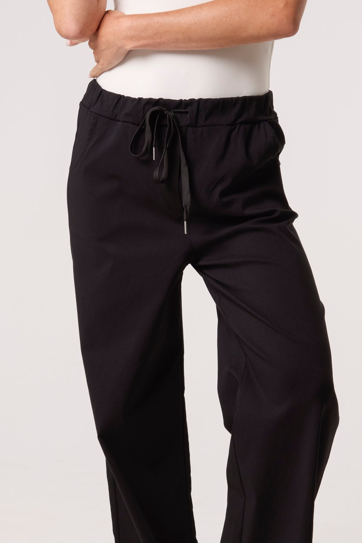 Magic Drawstring Wide Leg Trousers