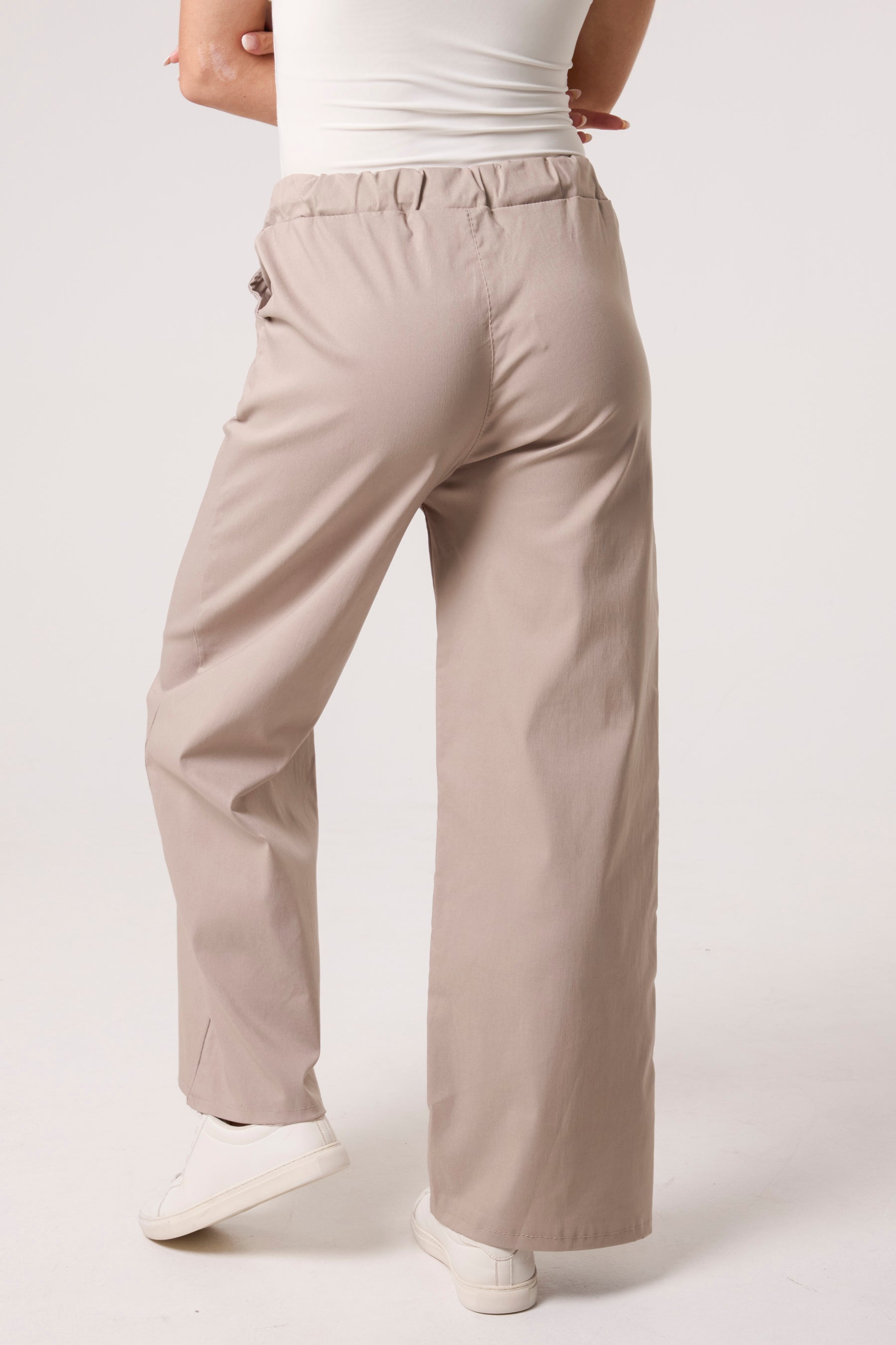 Magic Drawstring Wide Leg Trousers