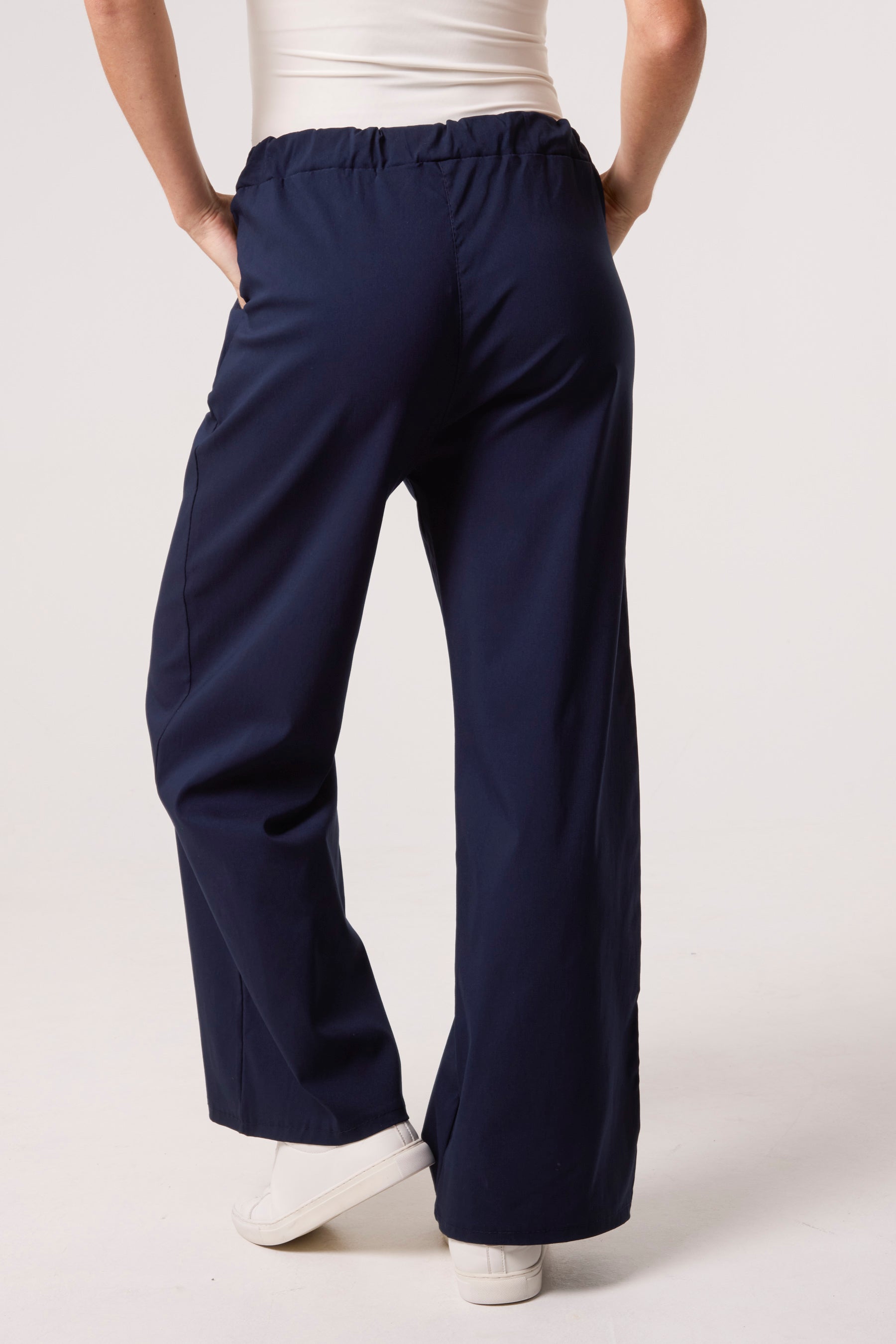 Magic Drawstring Wide Leg Trousers