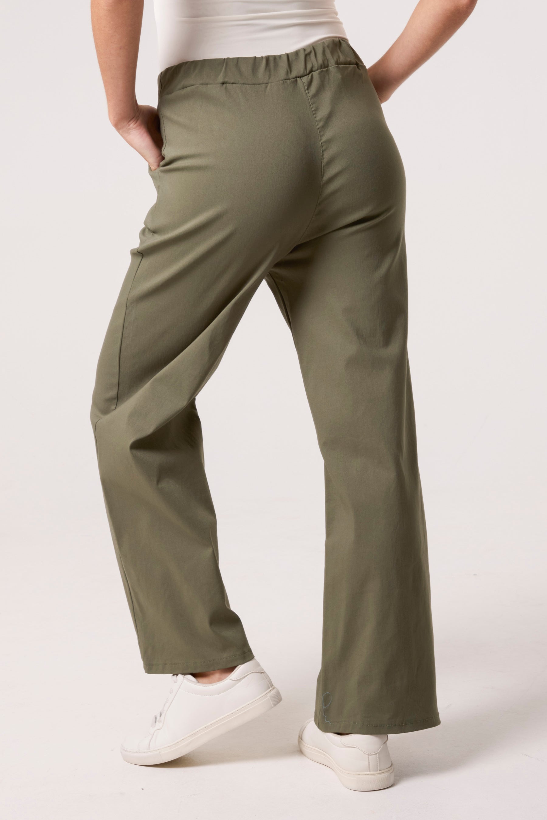 Magic Drawstring Wide Leg Trousers