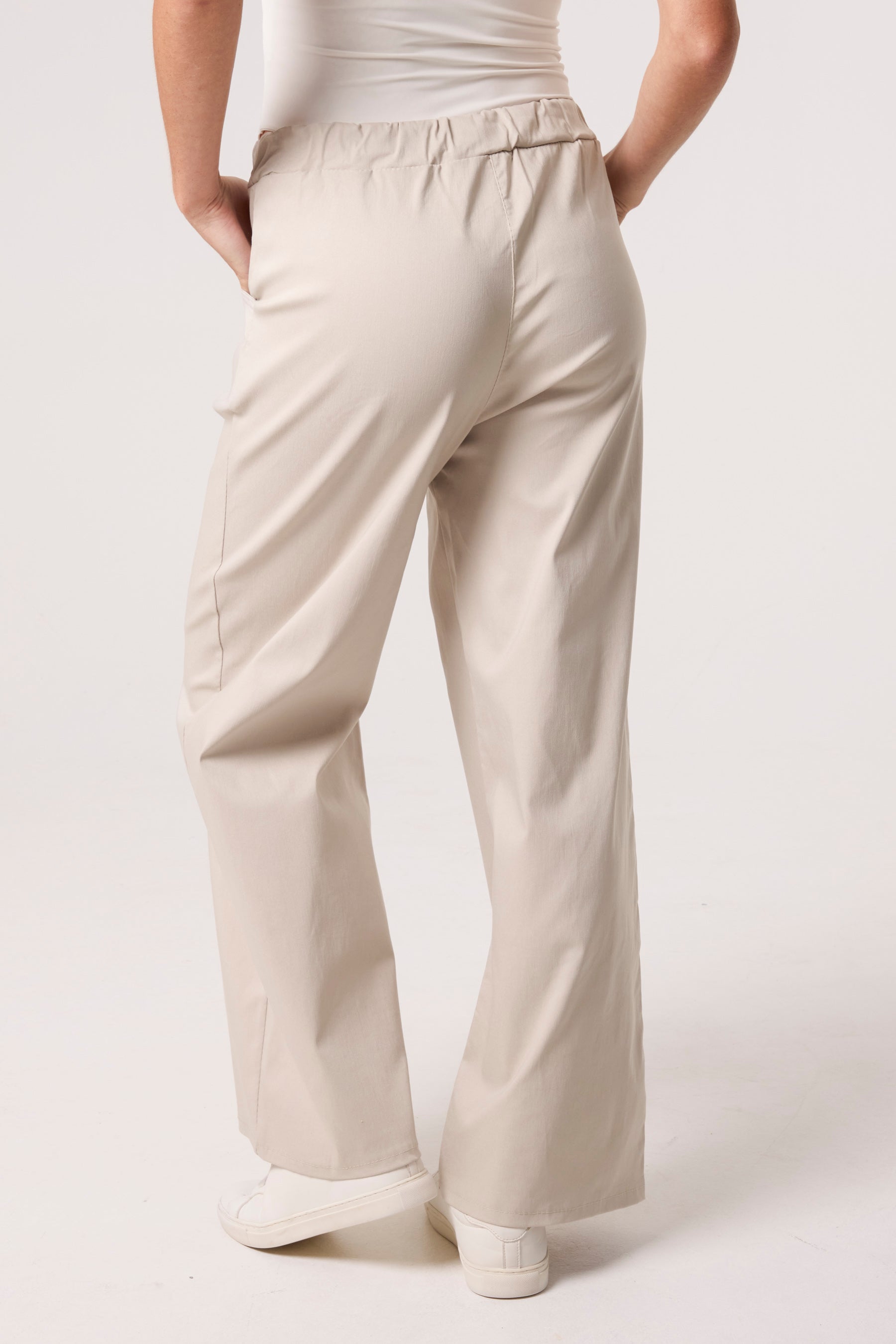 Magic Drawstring Wide Leg Trousers