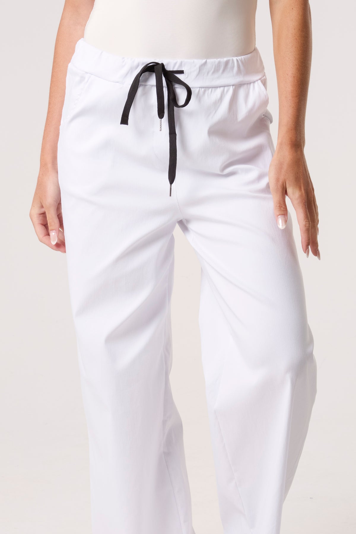 Magic Drawstring Wide Leg Trousers