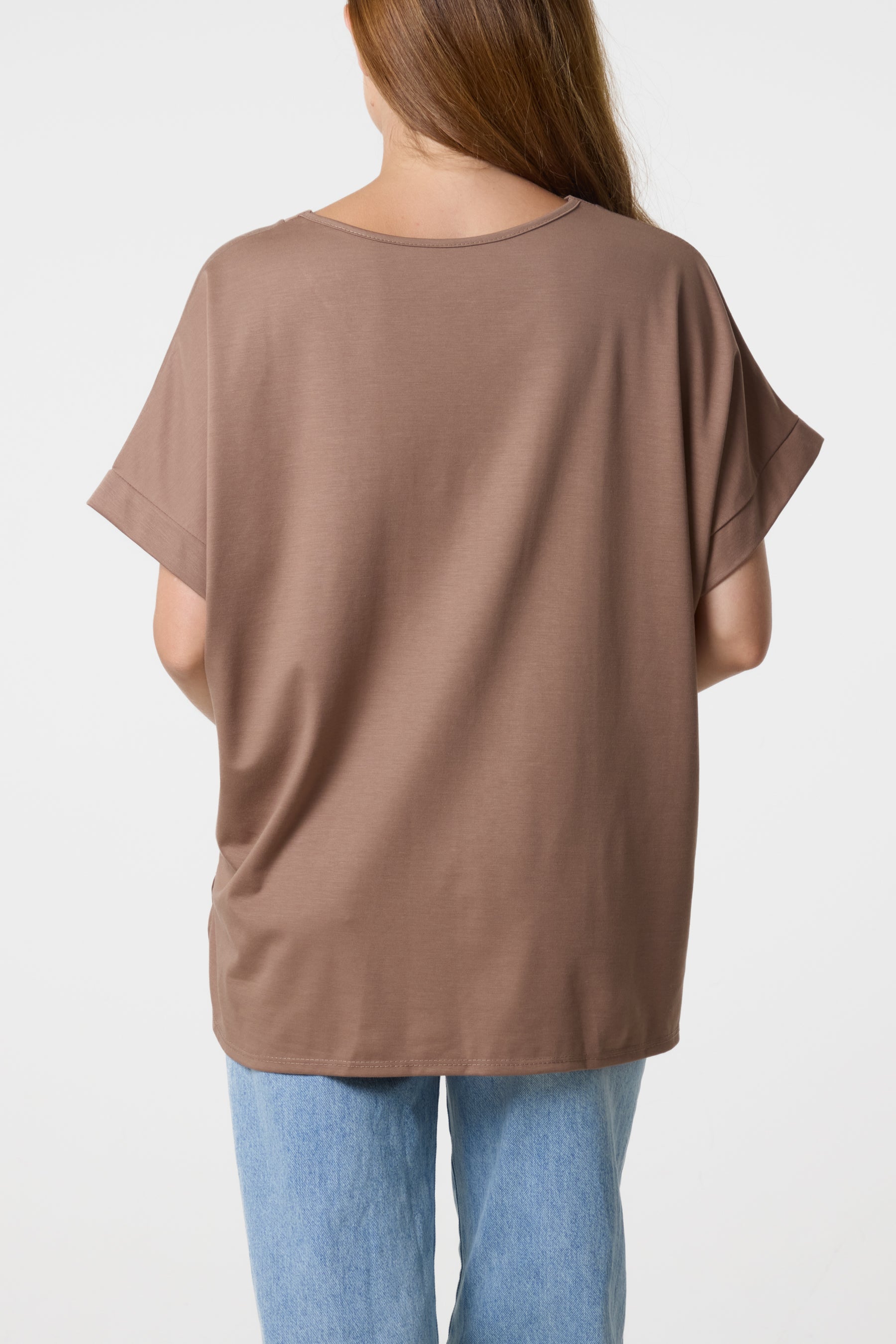 V-Neck Short Sleeve Jersey T-Shirt