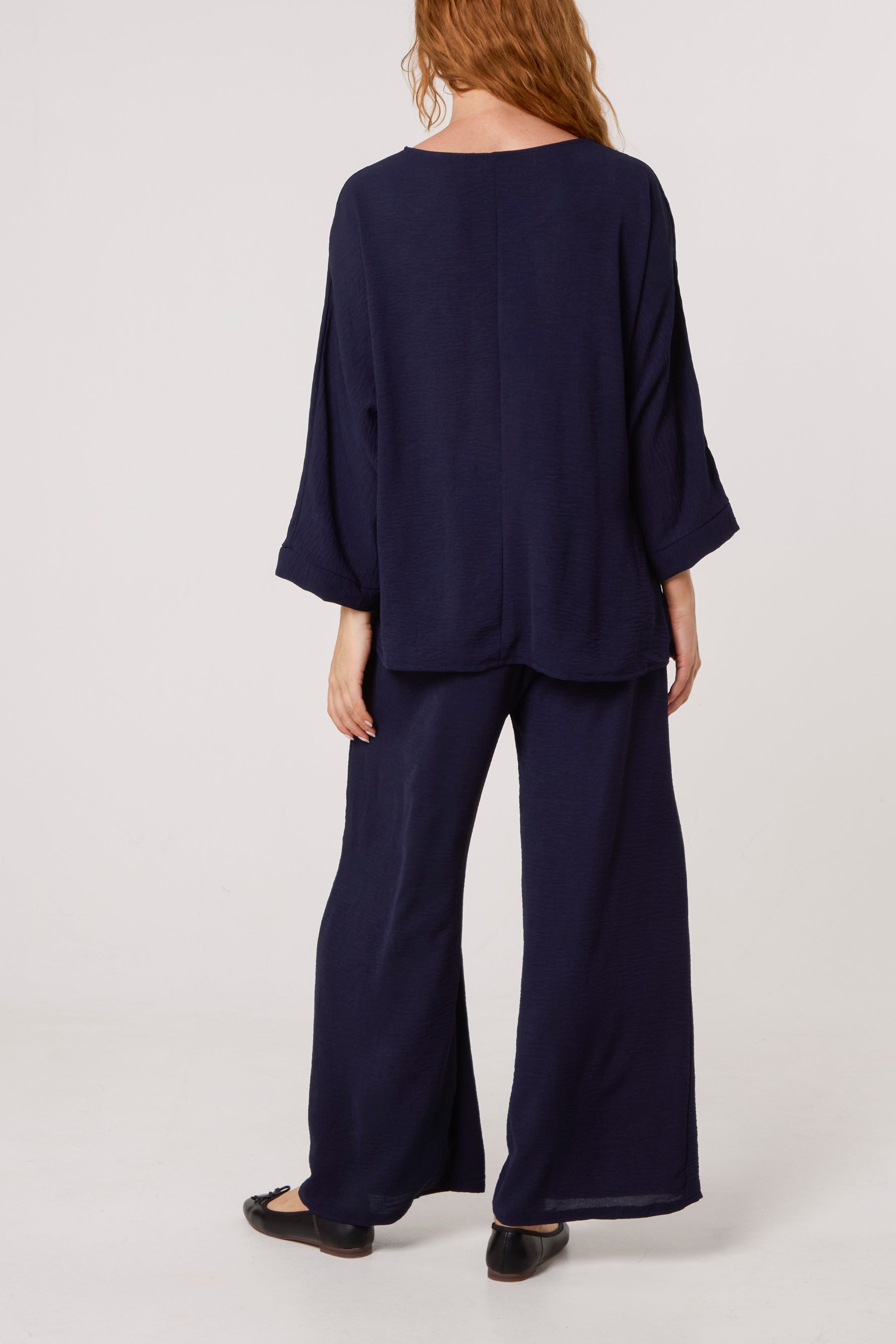Buckle Detail Top & Trousers Set