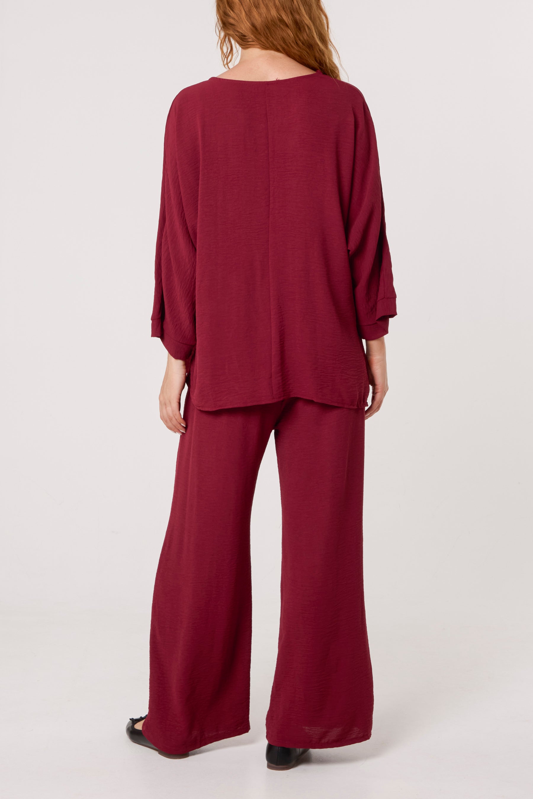 Buckle Detail Top & Trousers Set