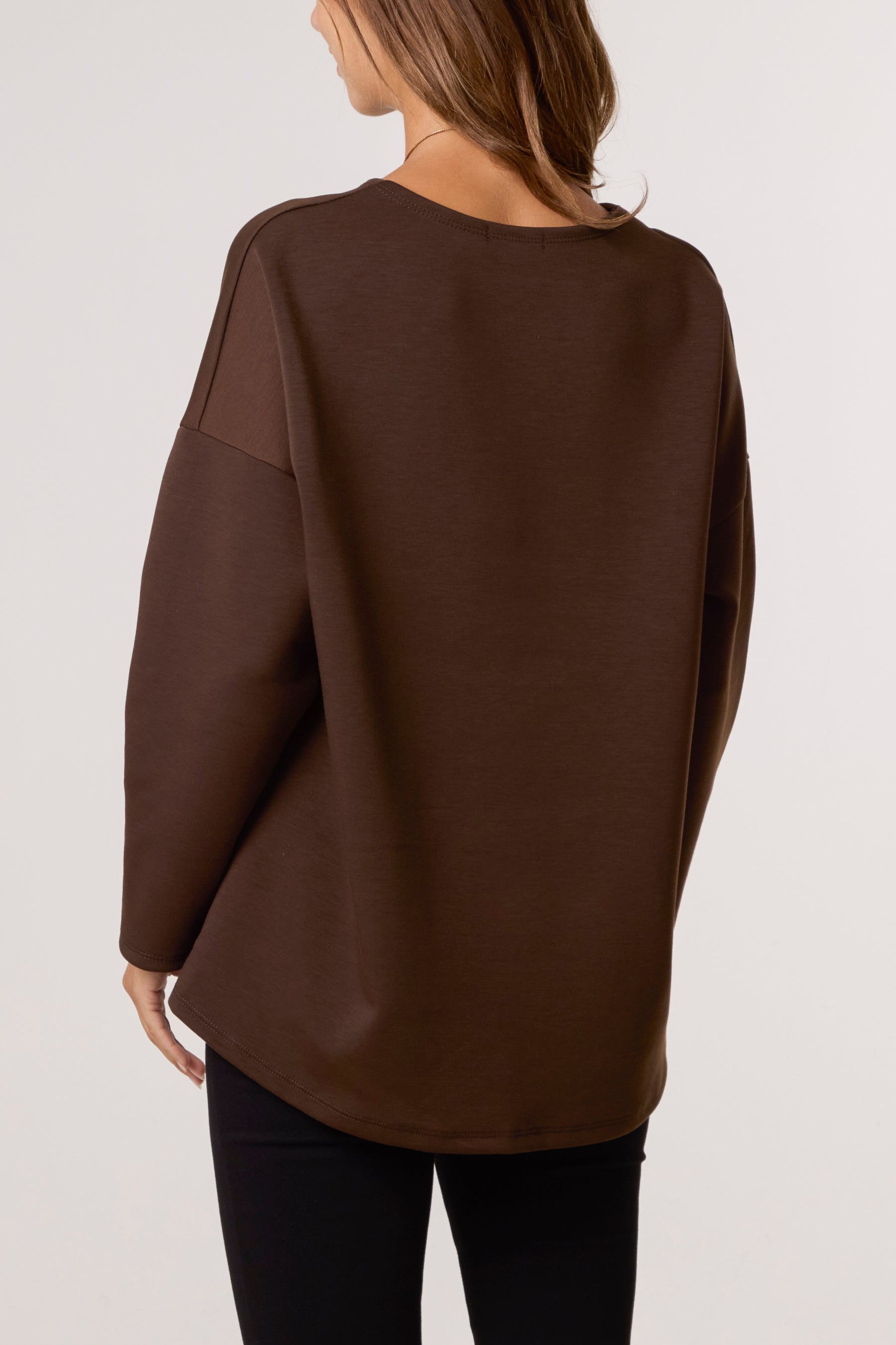 Necklace Soft Touch Plain Sweatshirt