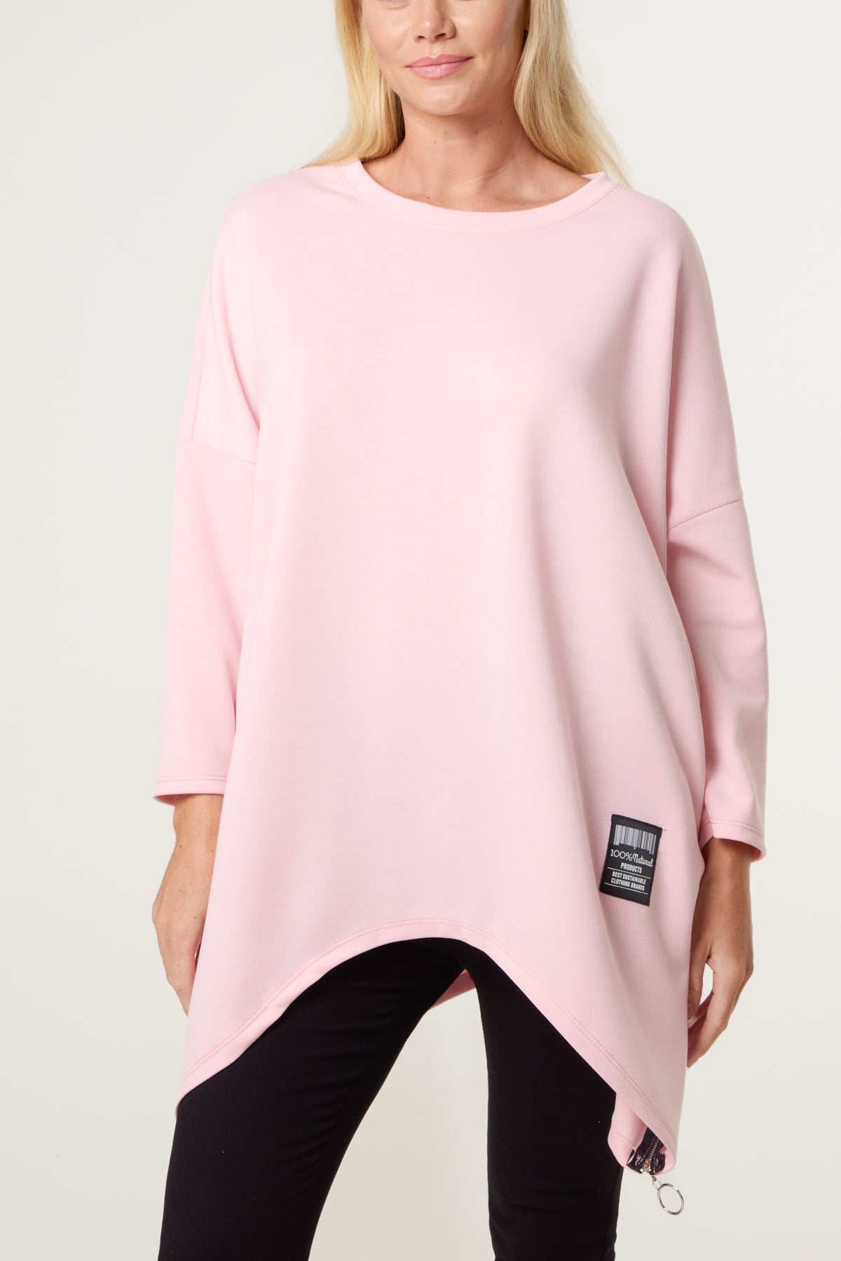 Soft Touch Side Zip Pockets Sweatshirt