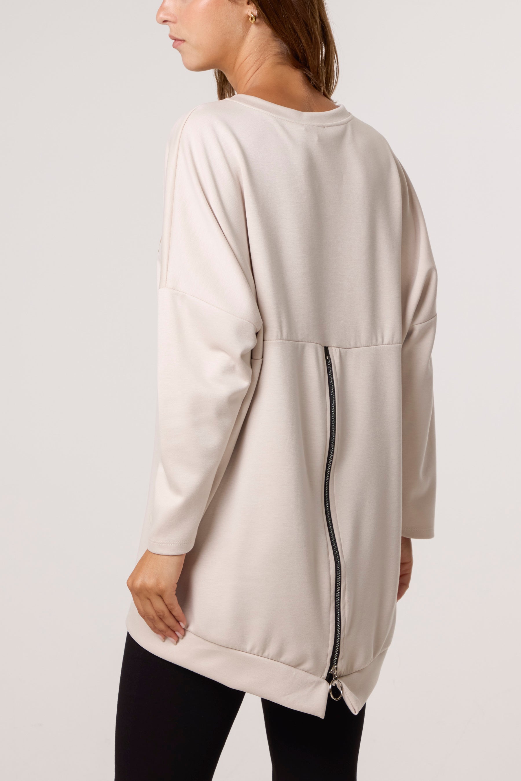 Foil Rock Back Zip Sweatshirt